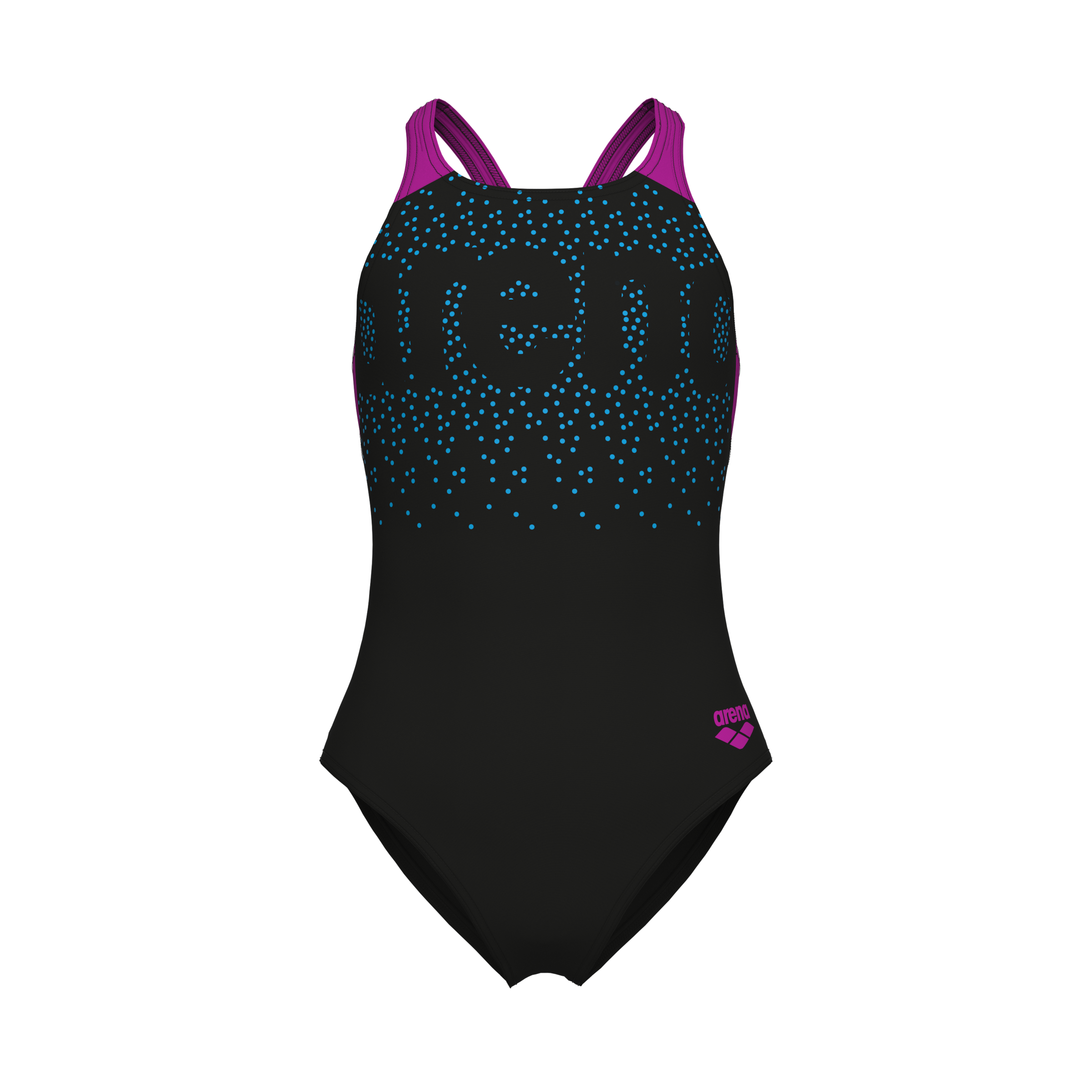 Arena Maillot de bain »G ARENA PAINTERLY SWIMSUIT V BACK« avec protection UV UPF50+, en matériau MaxFit Eco, tissu stretch