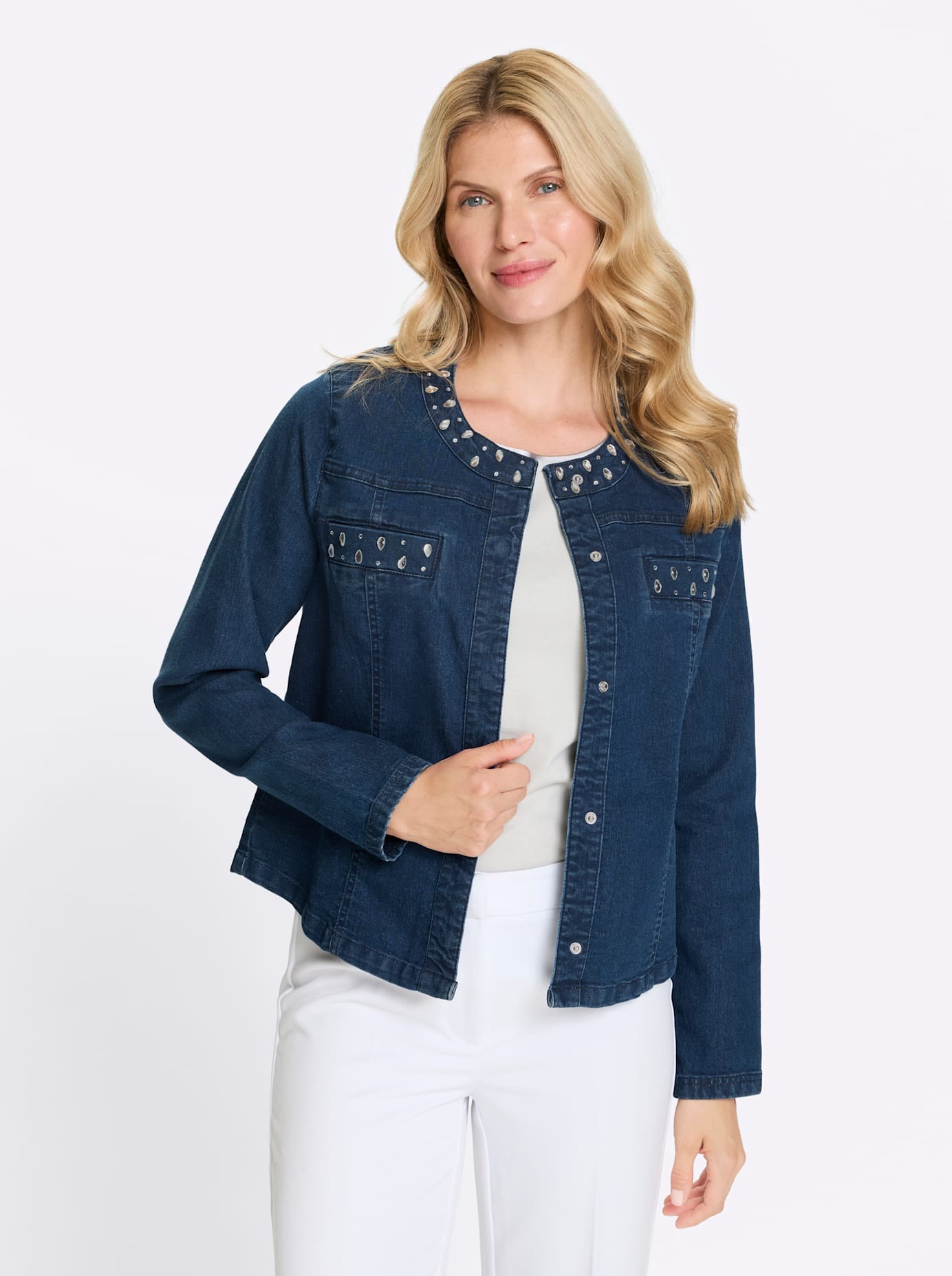 Classic Basics Veste en jean ohne Kapuze