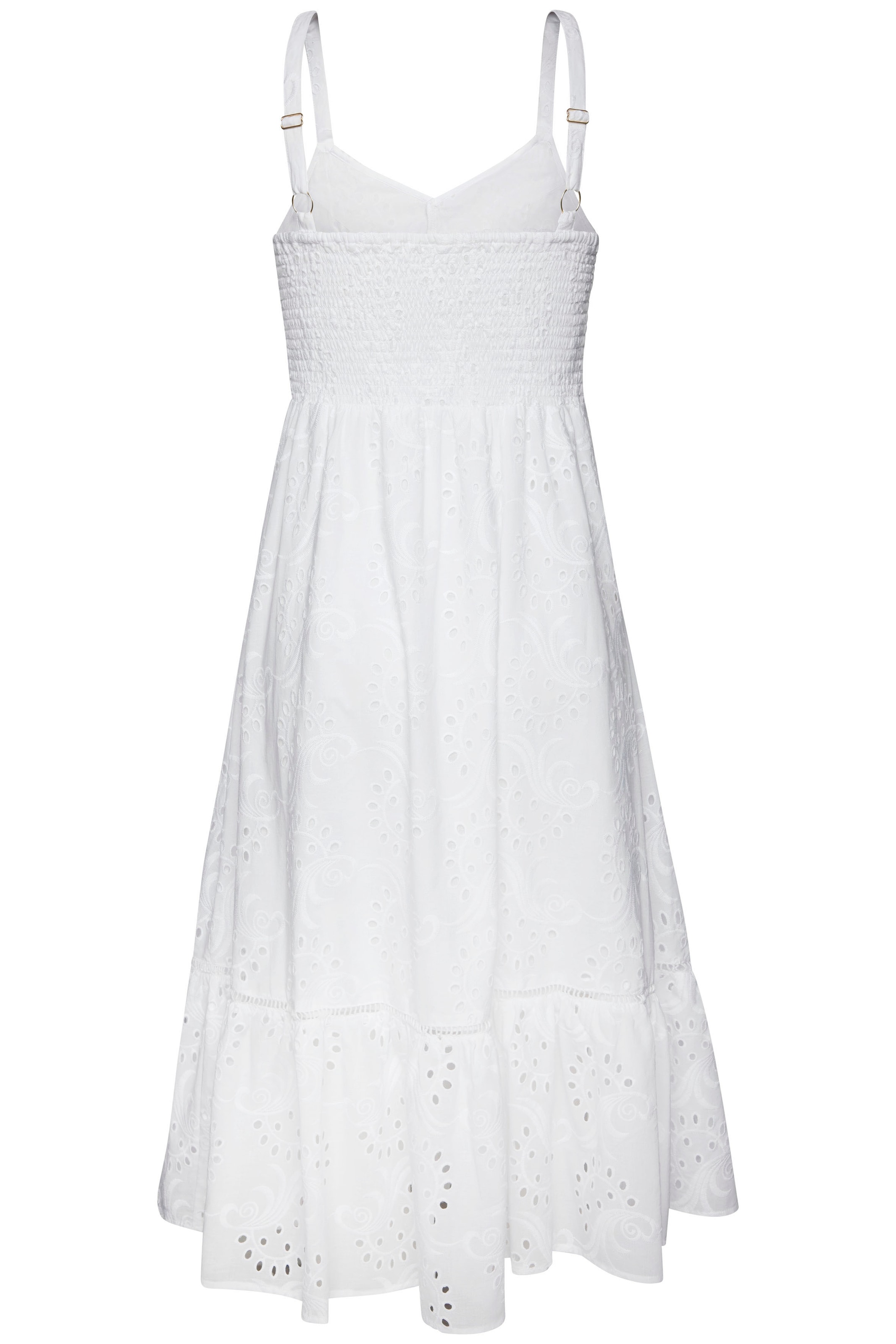 LASCANA Midikleid mit sommerlicher Lochstickerei