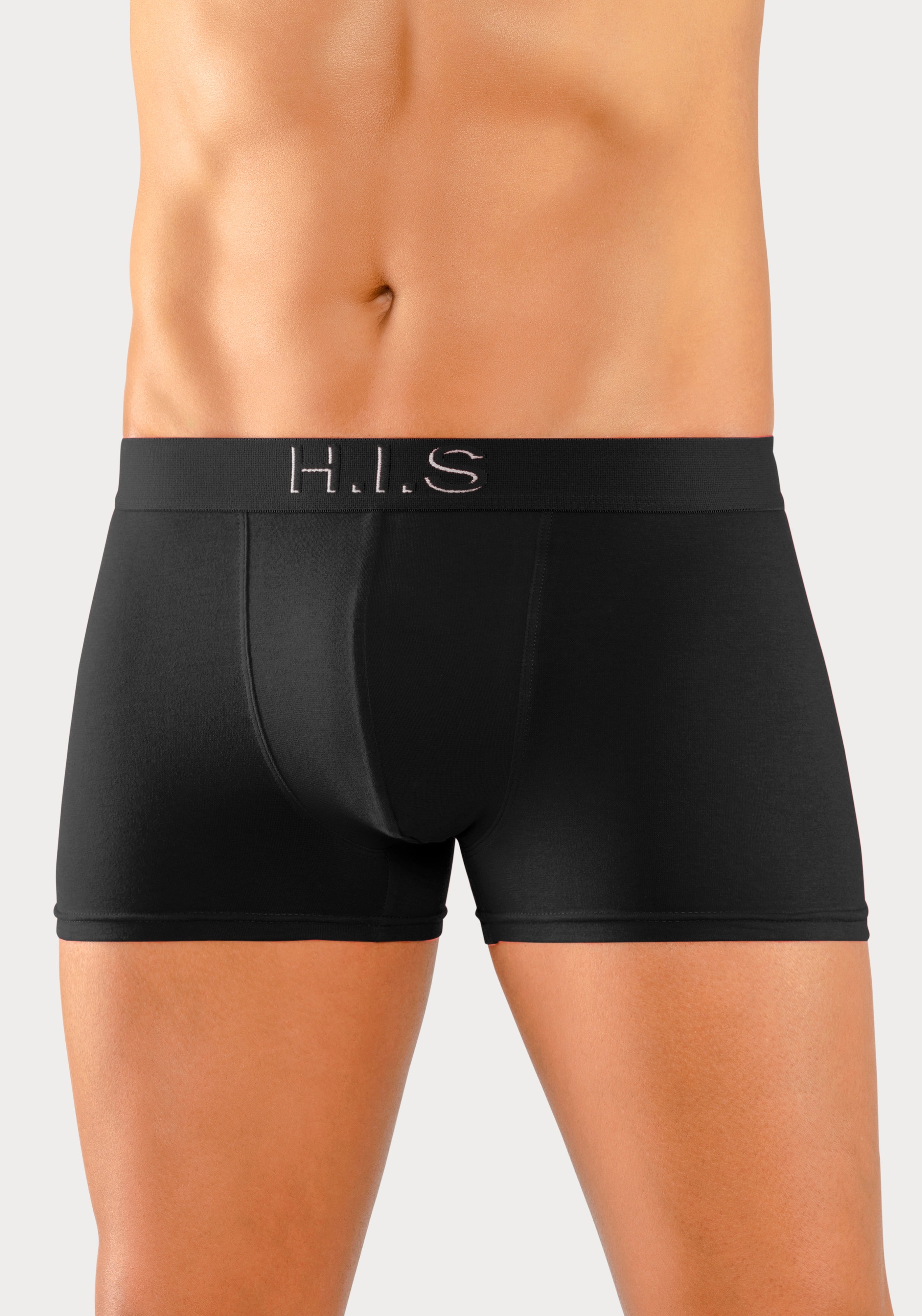 H.I.S Boxer »Boxershorts für Herren«, 5 cuis Logo Webbund mit 3D Effekt