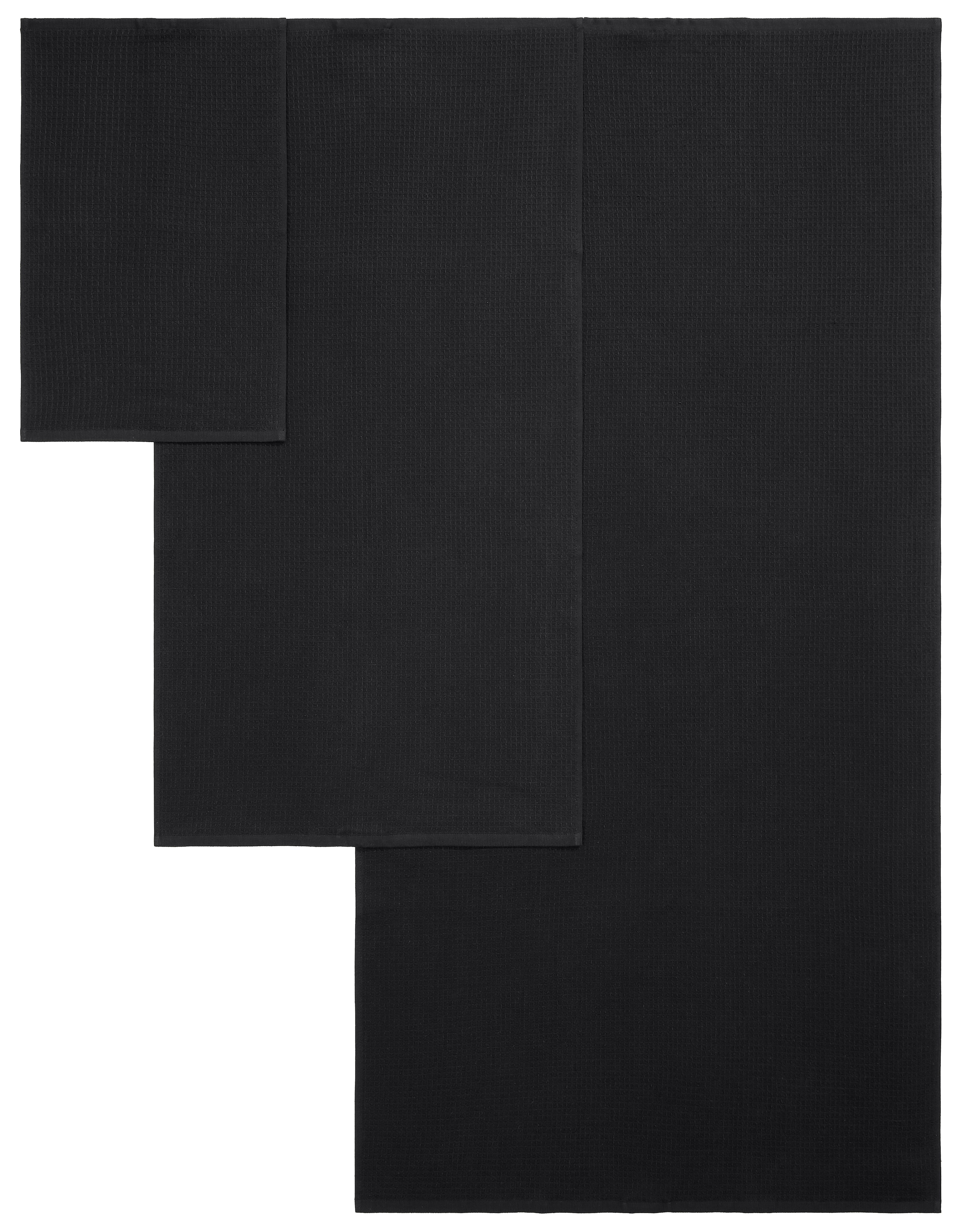 KangaROOS Handtuch Set »Cassidy, Handtuch in Premium Qualität, 500 gr/m², Waffeloptik« Duschtücher, Handtücher, Gästetücher, 100% Baumwolle, 5 Jahre Garantie