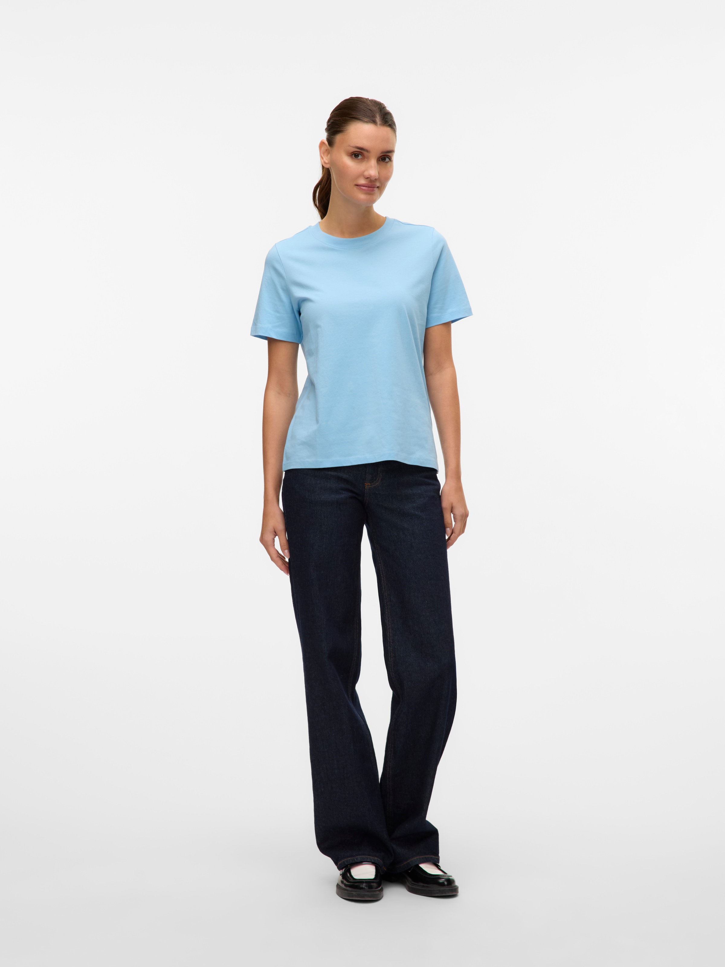 Vero Moda T-shirt à manches courtes »VMPAULINA SS T-SHIRT GA JRS NOOS« Baumwolle, regular fit