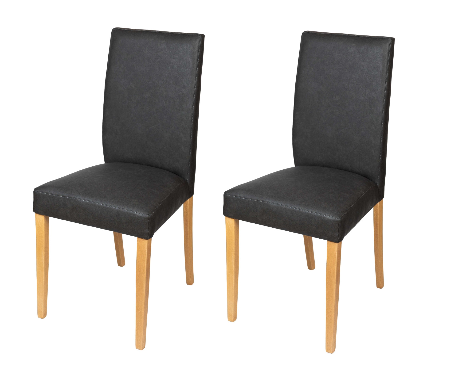 Home affaire Chaise de salle à manger »Evona Polsterstuhl, Küchenstuhl, 4-Fussstuhl« () 2 cuissimilicuir, 3 couleurs, pieds en bois massif, stable, intemporel