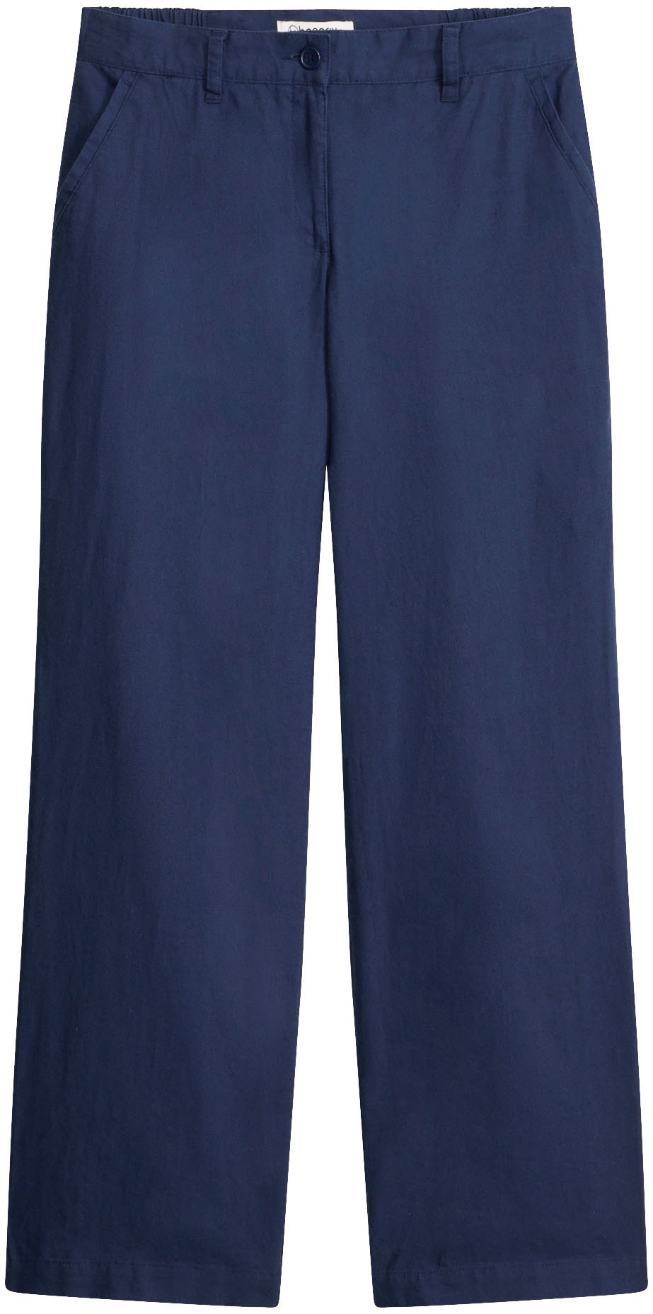 bonprix Pantalon en lin  aus Leinen-Baumwoll-Mix, Loose Fit, komfortable Leibhöhe