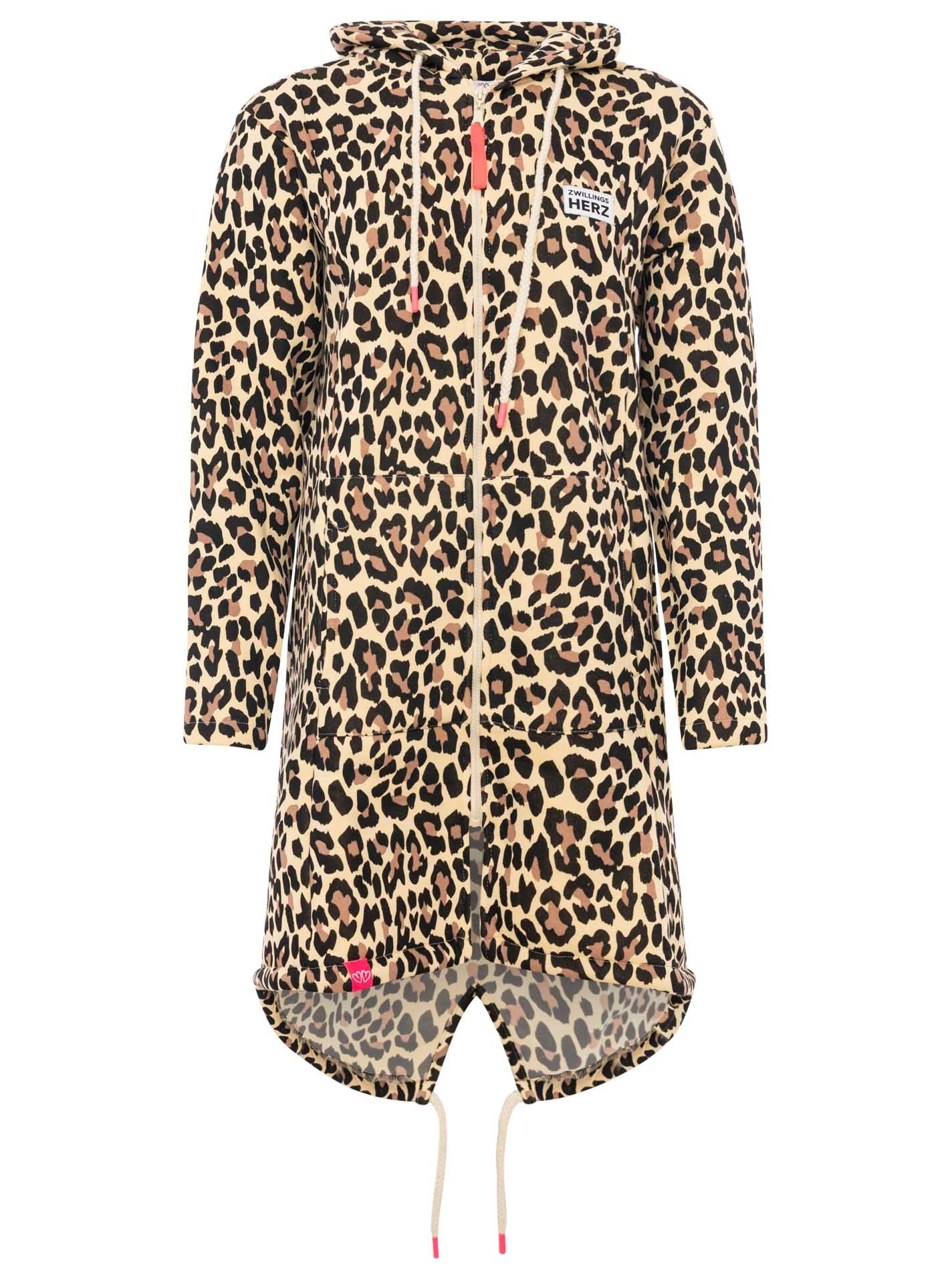 Zwillingsherz Manteau court »"Leo Allover"« gemustert, Taschen, Reissverschluss