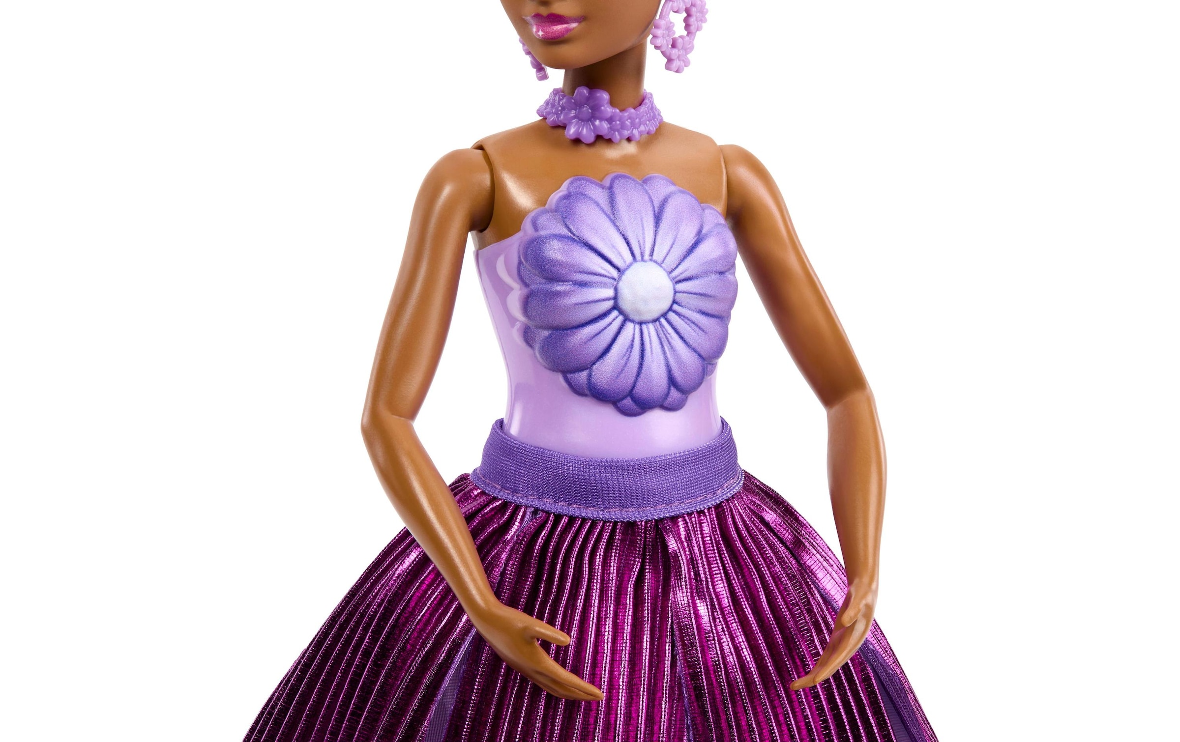 Barbie Poupée à habiller »Flower Surprise Puppe Lila Blümchen« Blumen-Überraschungspuppe