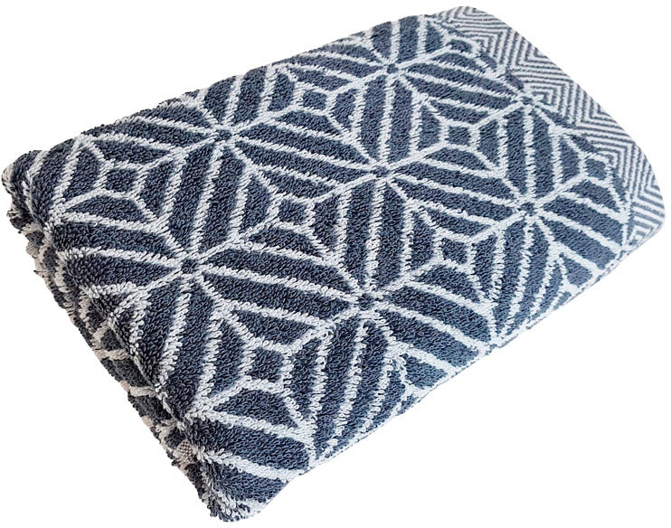 framsohn frottier Handtuch Set »Design Jaquard Raute« mehrfarbig gewebtem Saum, hergestellt in Österreich