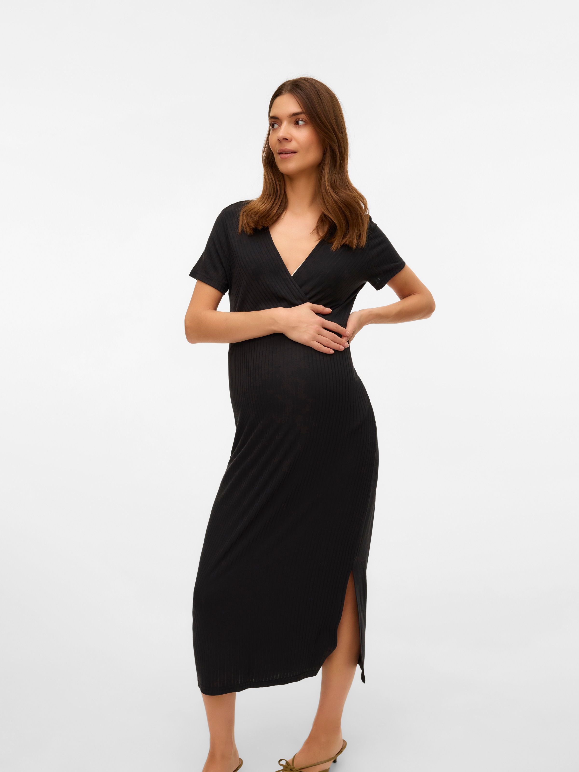 Mamalicious Jerseykleid »MLTRINITY TESS SS JRS MIDI DRESS 2F NOOS« Sommerkleid