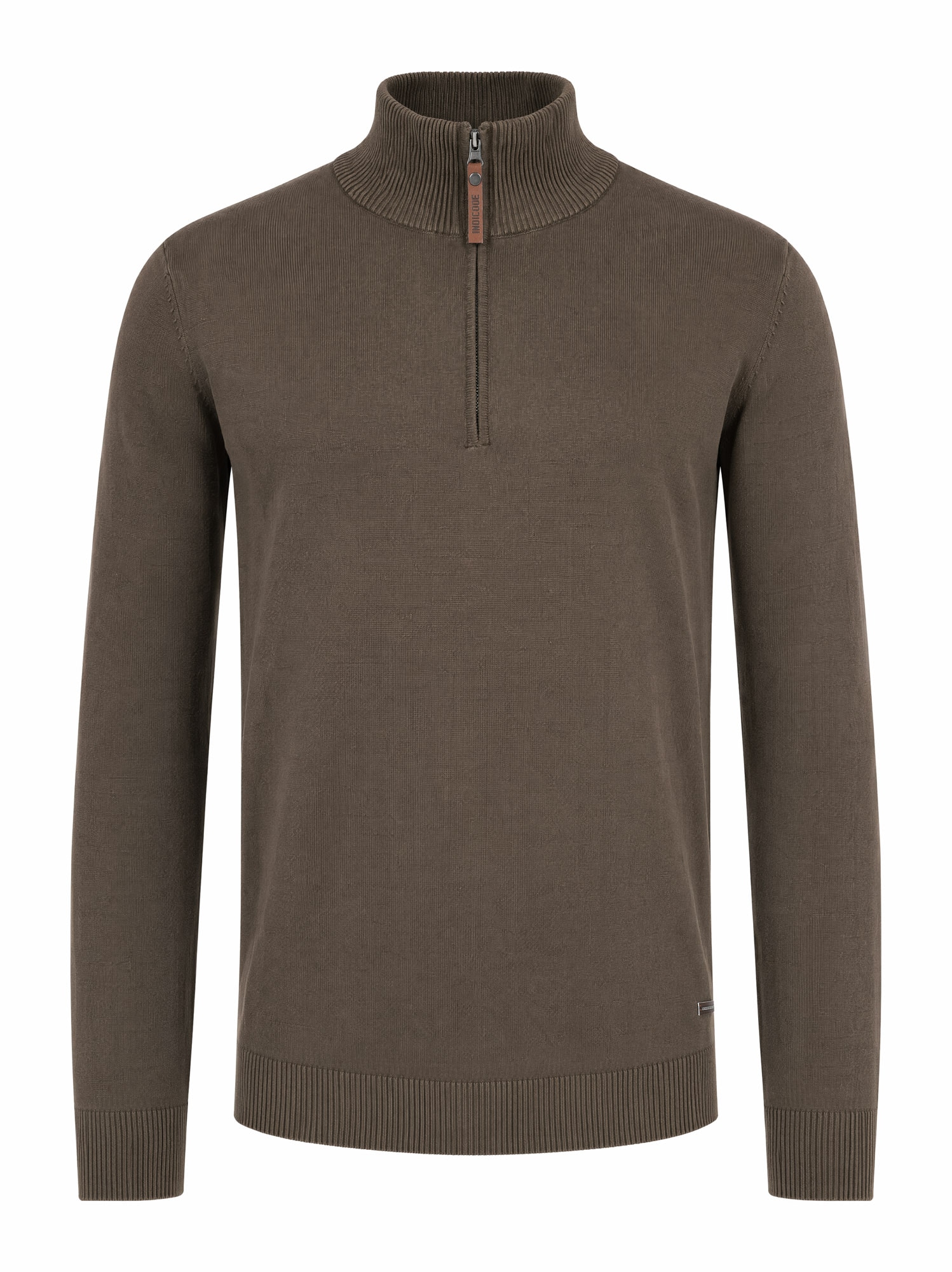 Indicode Troyer »INArkmill ½ zip« coton, coupe régulière
