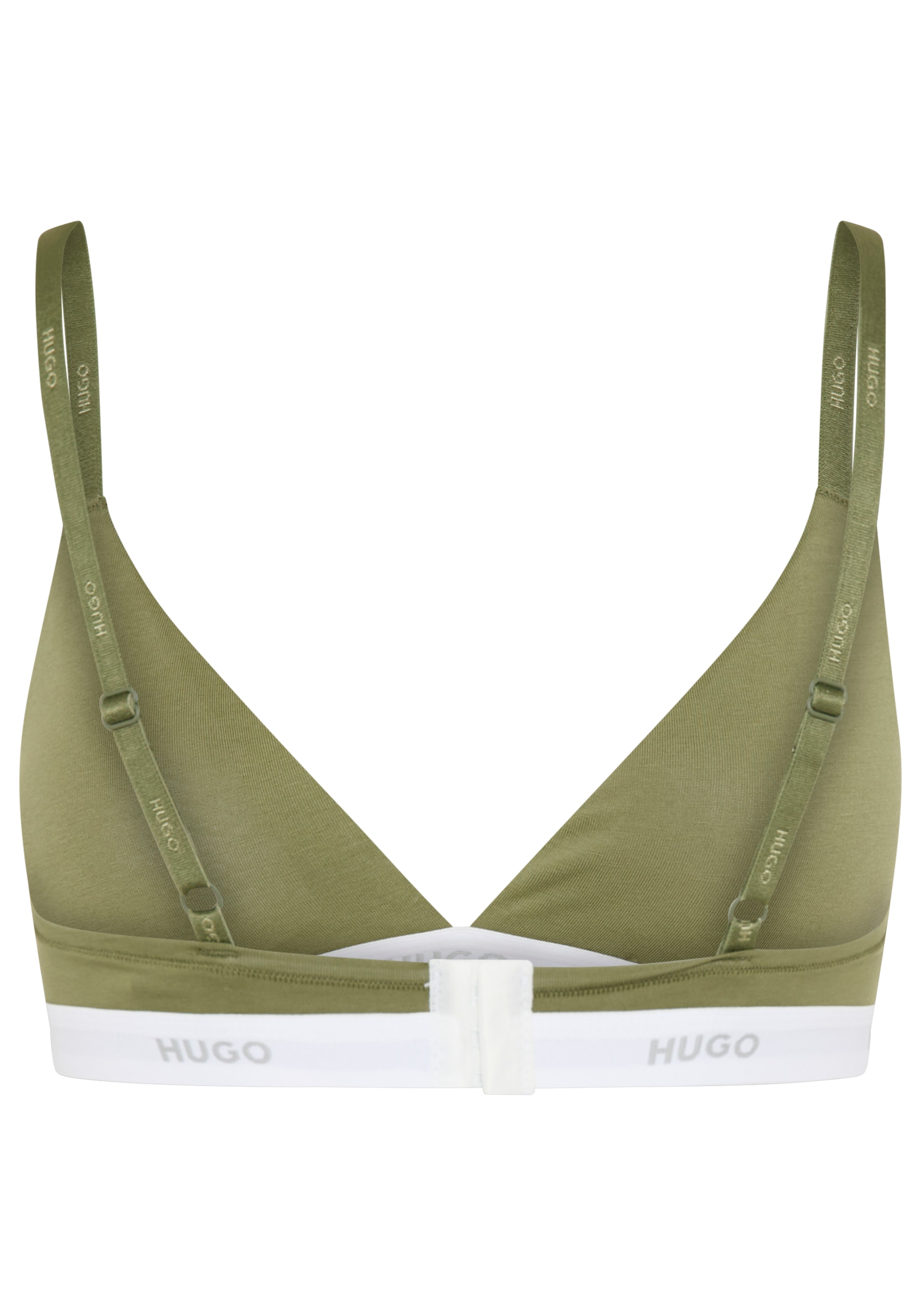 HUGO Underwear Soutien-gorge triangle »aus Stretch-Baumwolle mit Logo-Unterbrustband« mit herausnehmbaren Polstern, geformte Körbchen