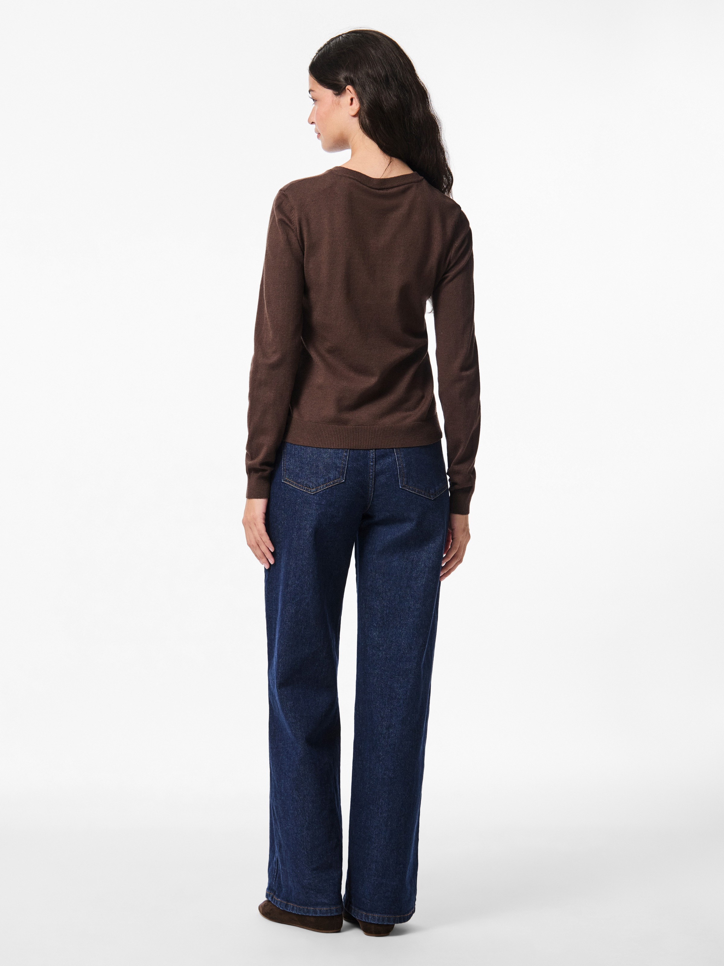 pieces Strickjacke »PCNORA LS O-NECK KNIT CARDIGAN NOOS BC« Viskosemischung, slim fit