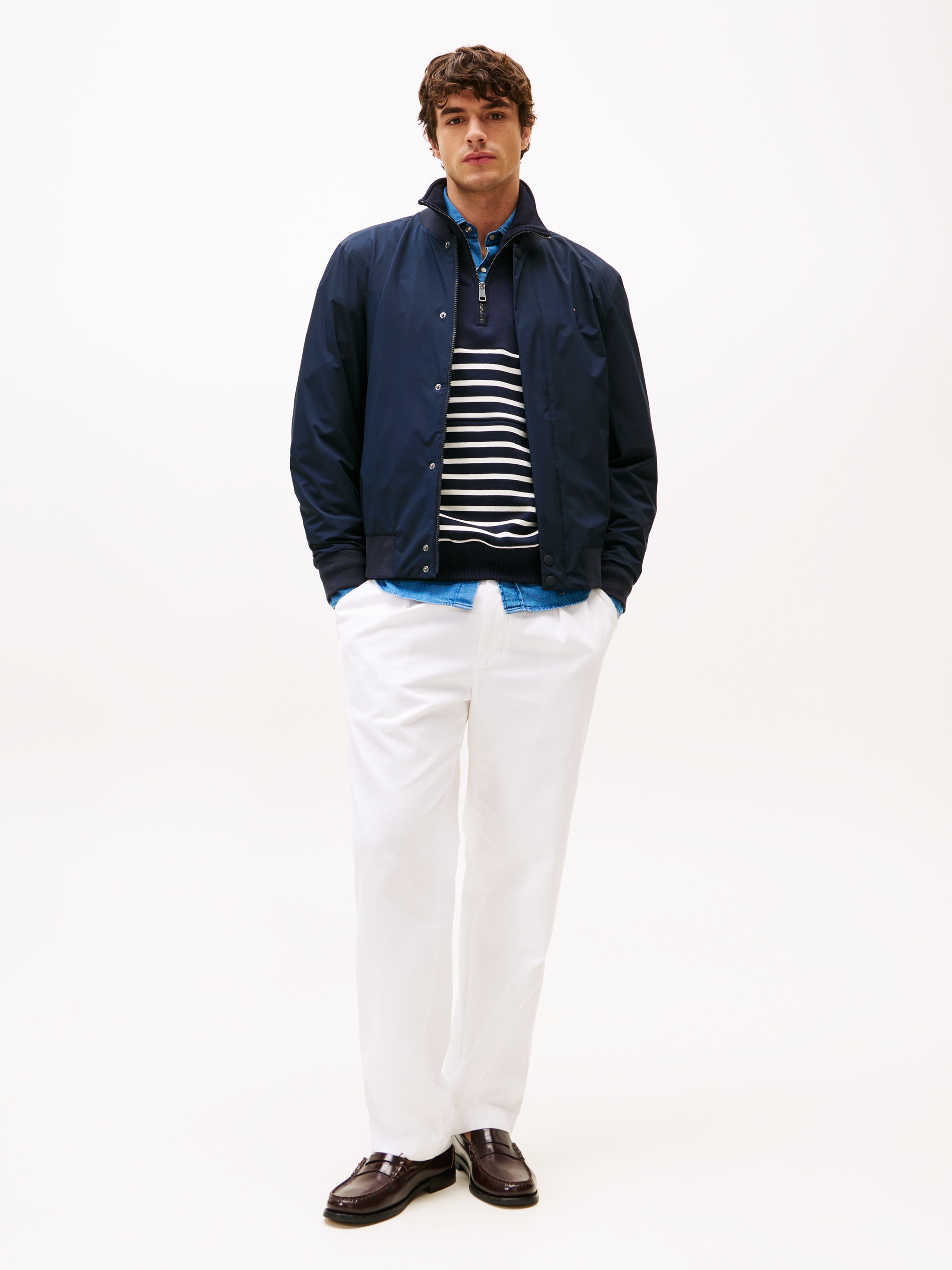 Tommy Hilfiger Veste bomber »TECH LIGHTWEIGHT« mit Kapuze Regular fit mit Stehkragen