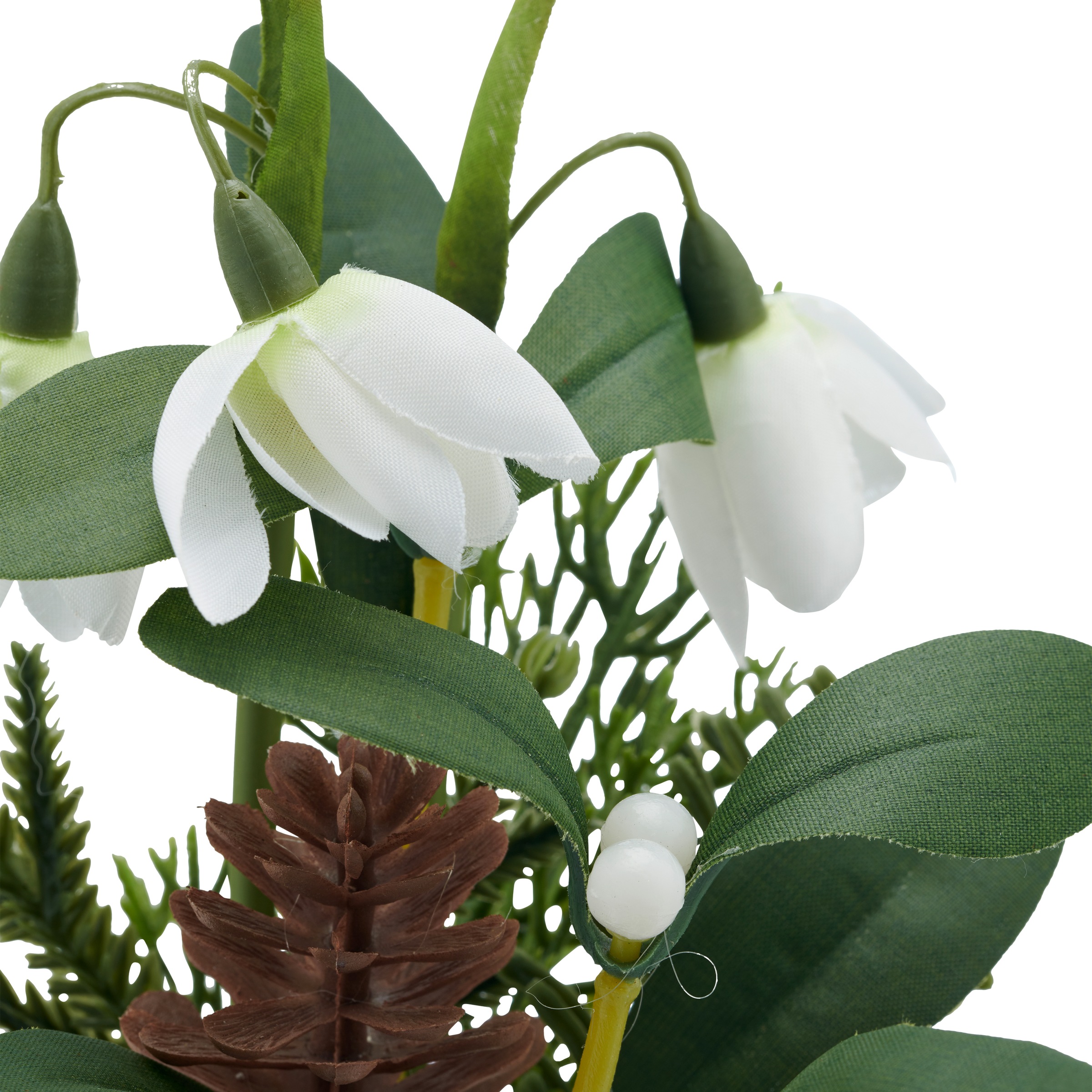 Creativ green Winterliche Kunstpflanze »Schneeglöckchen und Christrose« im attraktiven Glasgefäss