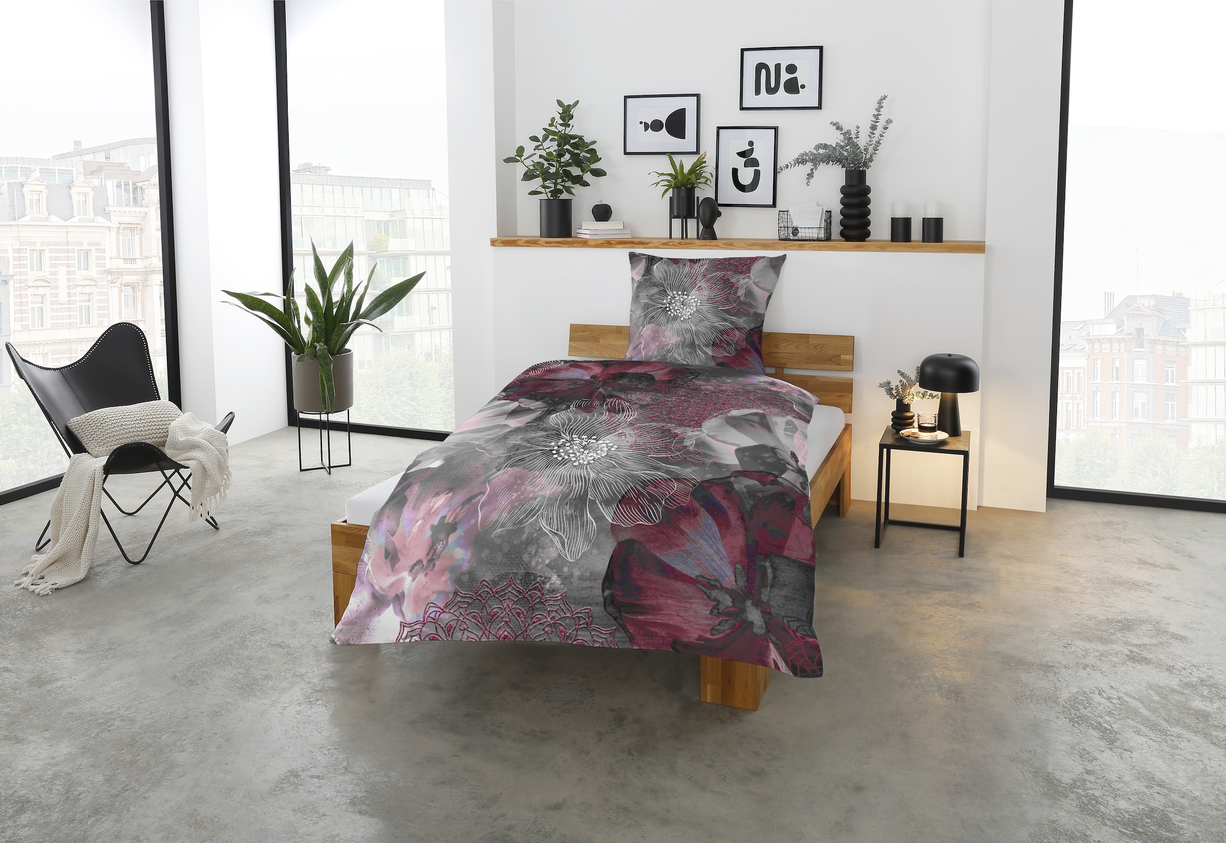 CASATEX Bettwäsche »Freda« 2 Stk. tlg. luxuriöses Design mit kräftigen und eleganten Farben