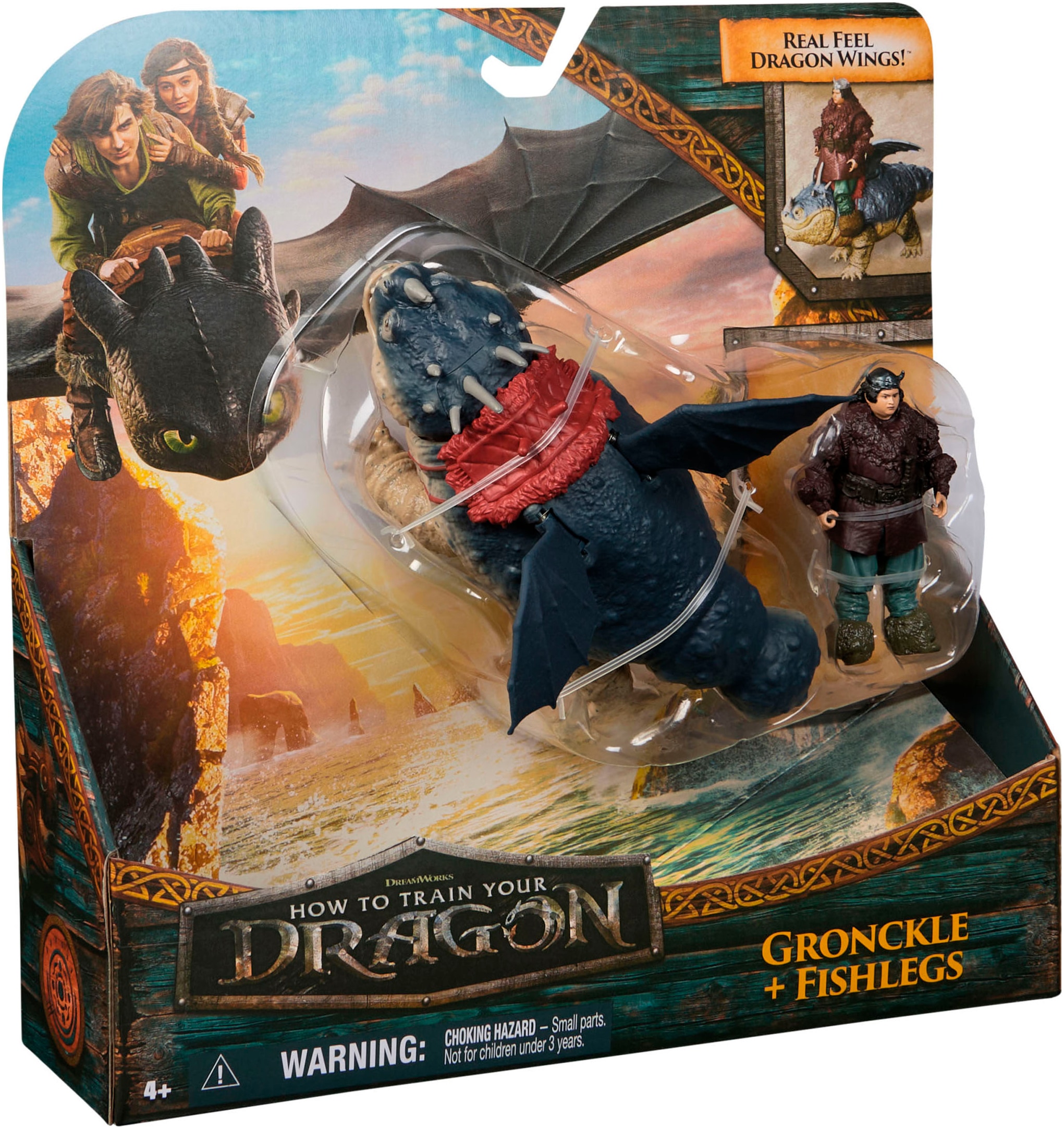 Spin Master Spielfigur »Dragons Movie - Viking & Dragon - Fleischklops & Fischbein«