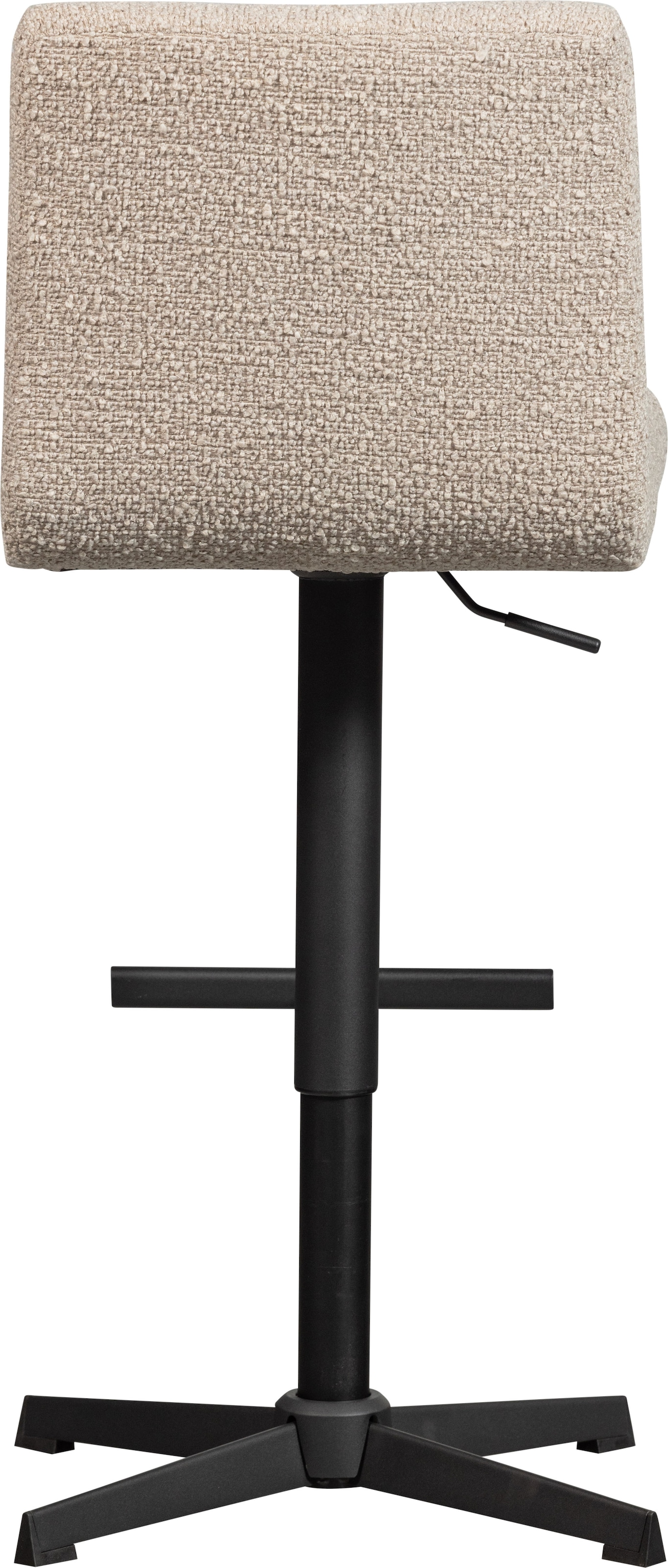 WOOOD Tabouret de bar »Vinny mit Bouclé-Bezug höhenverstellbar, B 44 x T 58 x H 114 cm« Ensemble, 2 cuis tlg. Hauteur d'assise de 60 à 80 cm, capacité 100 kg, mécanisme pivotant