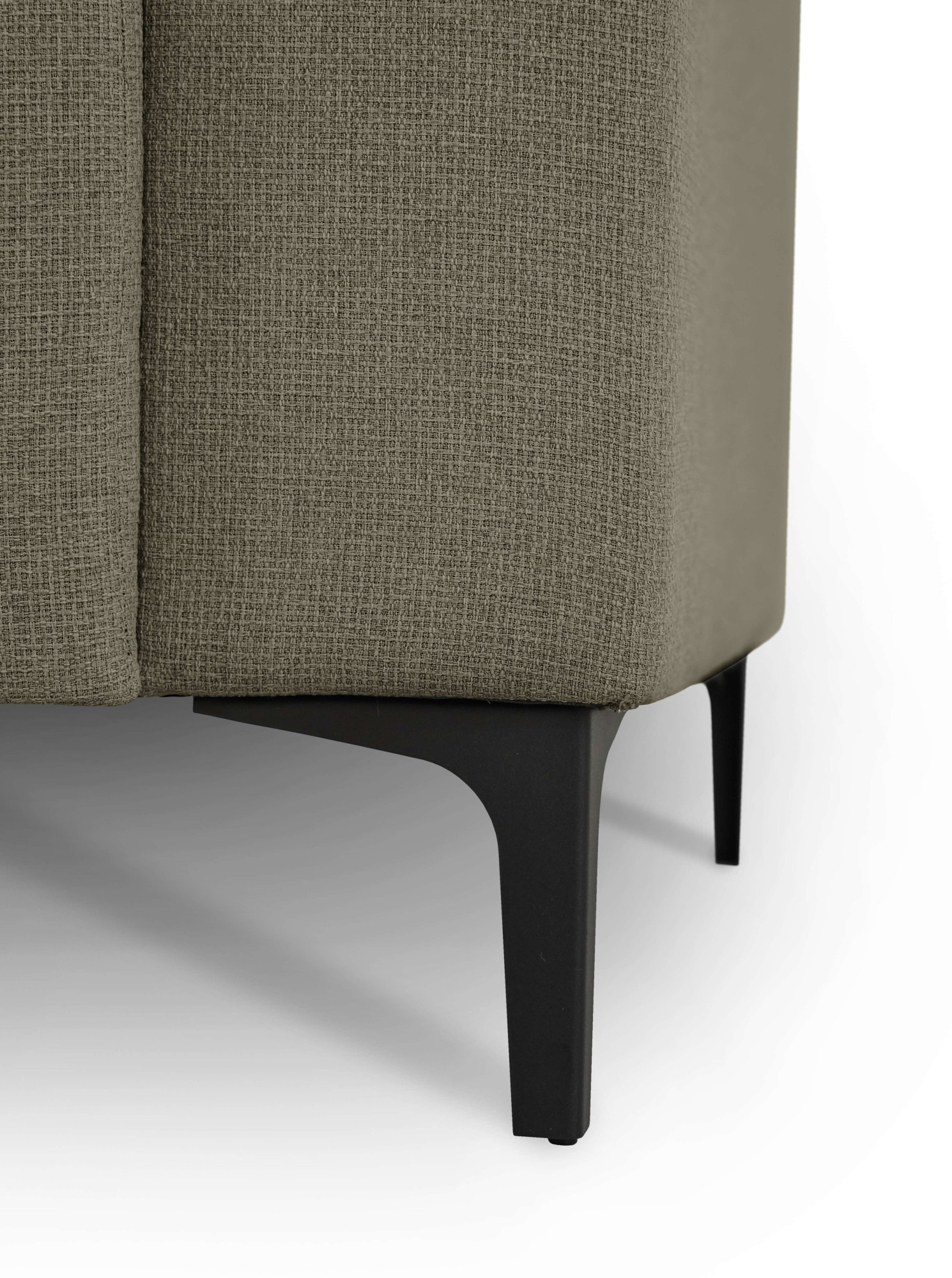 Home affaire Ecksofa »Tournon, L-Form, Breite 256 cm, Webstoff, Chenille« Designsofa im nordischen Stil, Wellenunterfederung, Metallfüsse