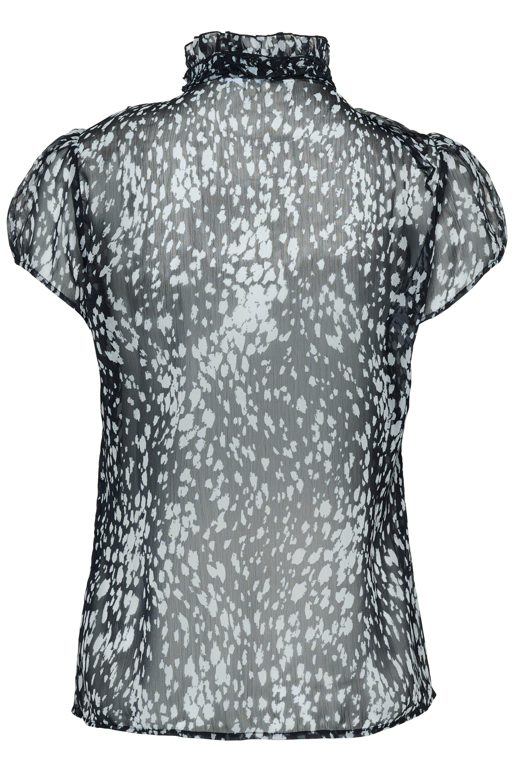 Saint Tropez Chemisier à volants »LiljaSZ Crinkle SS Shirt« Kunstfaser, Regular fit