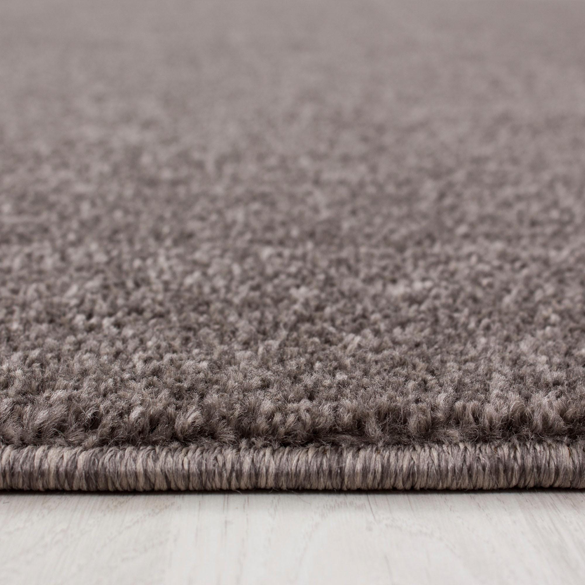 Ayyildiz Teppiche Teppich »ATA« rund 10 mm Höhe Kurzflor, uni, grosse Farbauswahl, robust, Fussbodenheizungsgeeignet