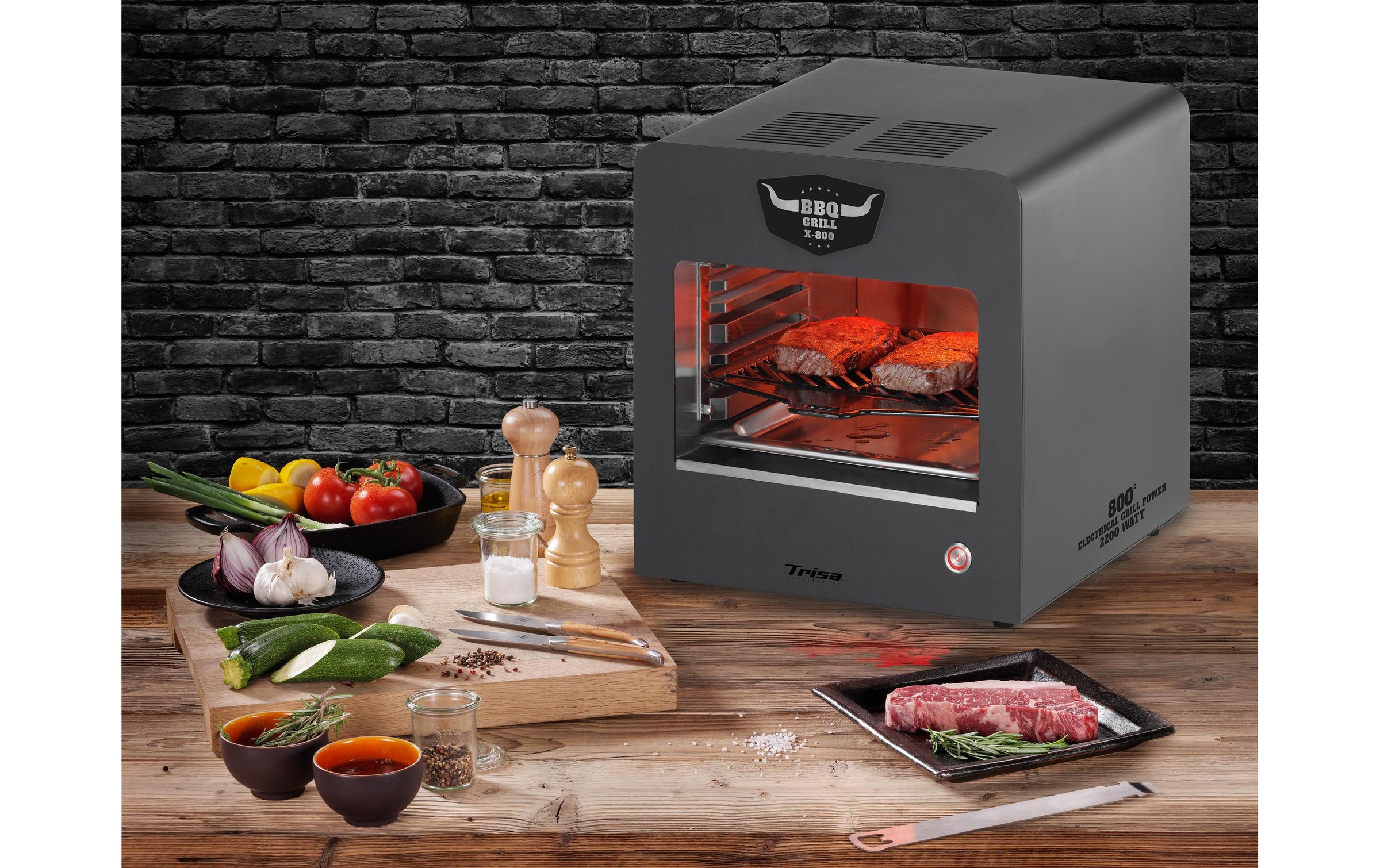 Trisa Elektro-Standgrill »BBQ-Grill X800«