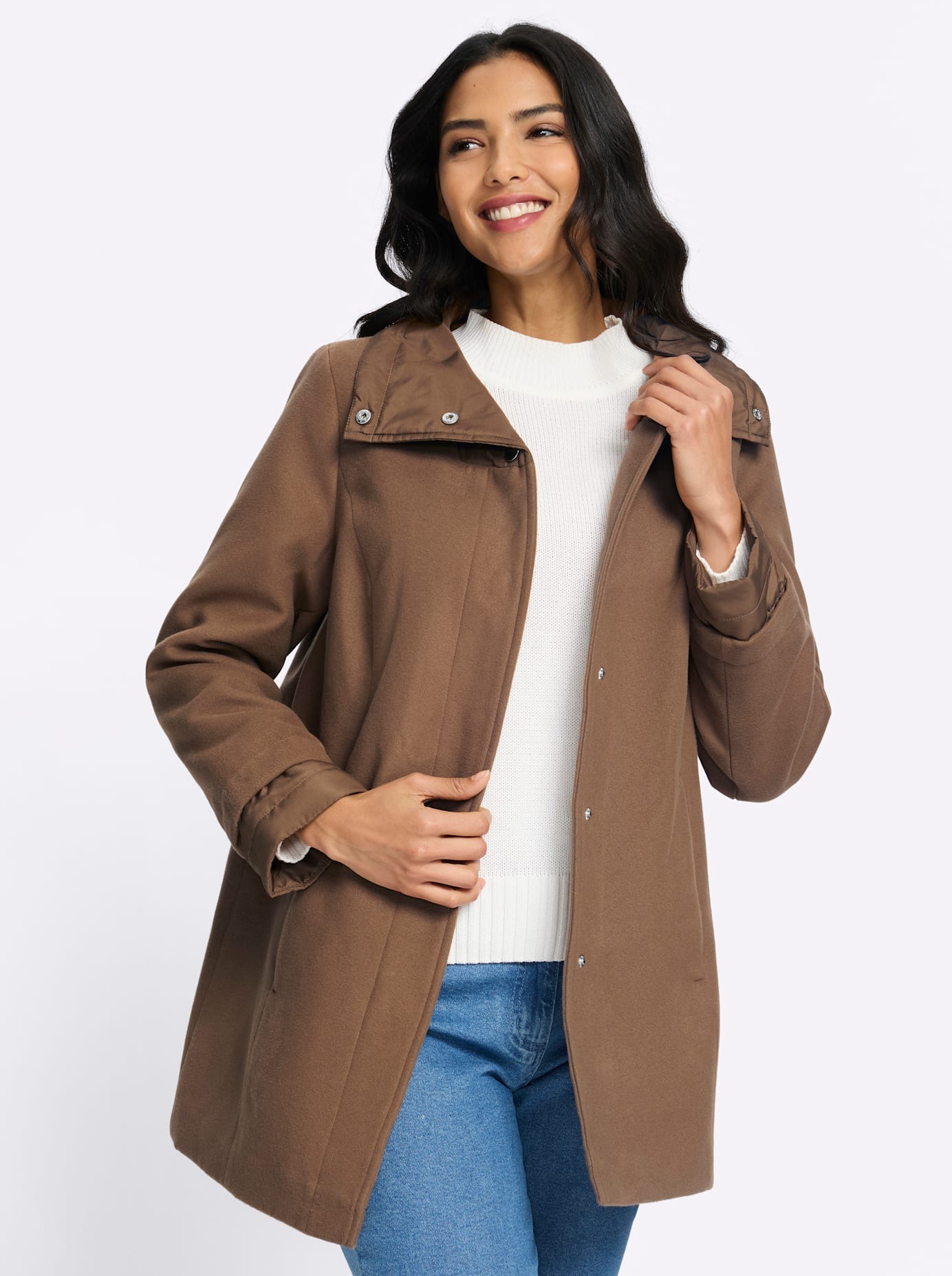 Classic Basics Veste longue ohne Kapuze