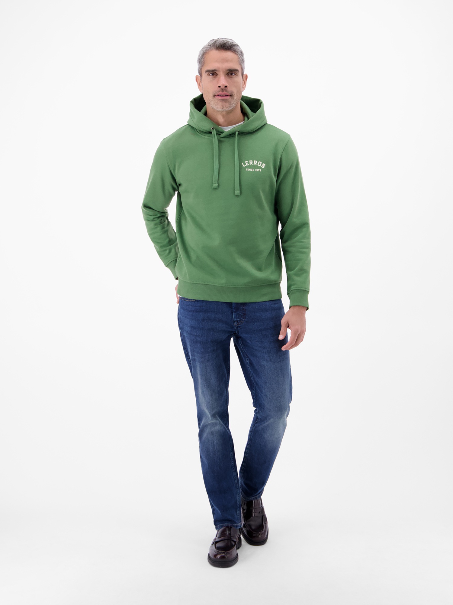 LERROS Hoodie »Sweatshirt Hoodie mit Kapuze mit Tunnelzug«, Tissu mélangé coton doux pour un grand confort de port
