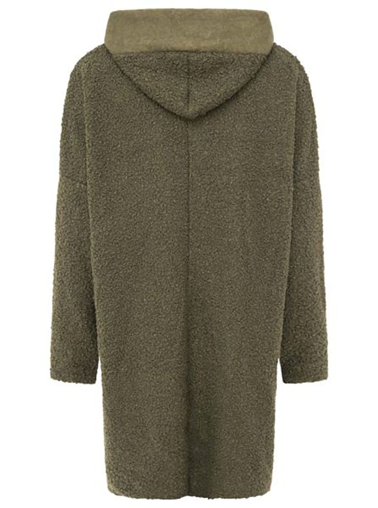 Zwillingsherz Kurzmantel »"Neon"« aus Teddystoff mit Kapuze, Reissverschluss und Taschen