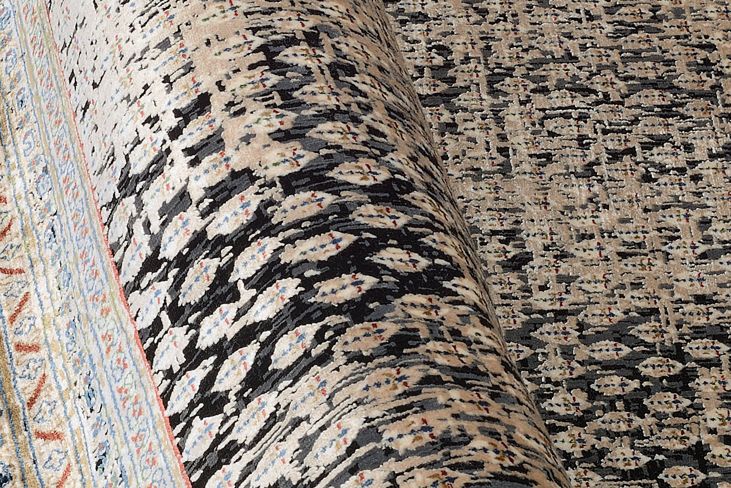 WK WOHNEN Teppich »POINTS« rechteckig 7 mm Höhe hochwertiger Materialmix mit seidigem Glanz