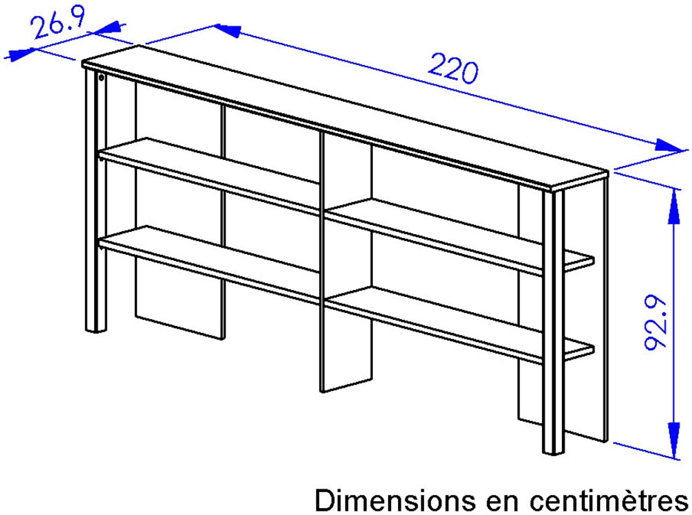 Gami Ensemble de chambre à coucher »ARIA« Set, 3 tlg. Ein praktisches Kopfteil mit Stauraum
