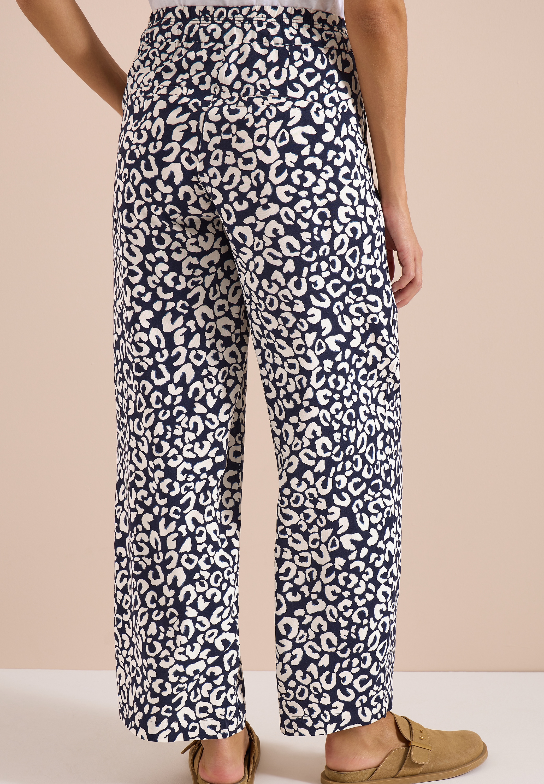 Cecil Pantalon en tissu »Style Neele«  Pantalon d'été coupe loose avec imprimé léopard
