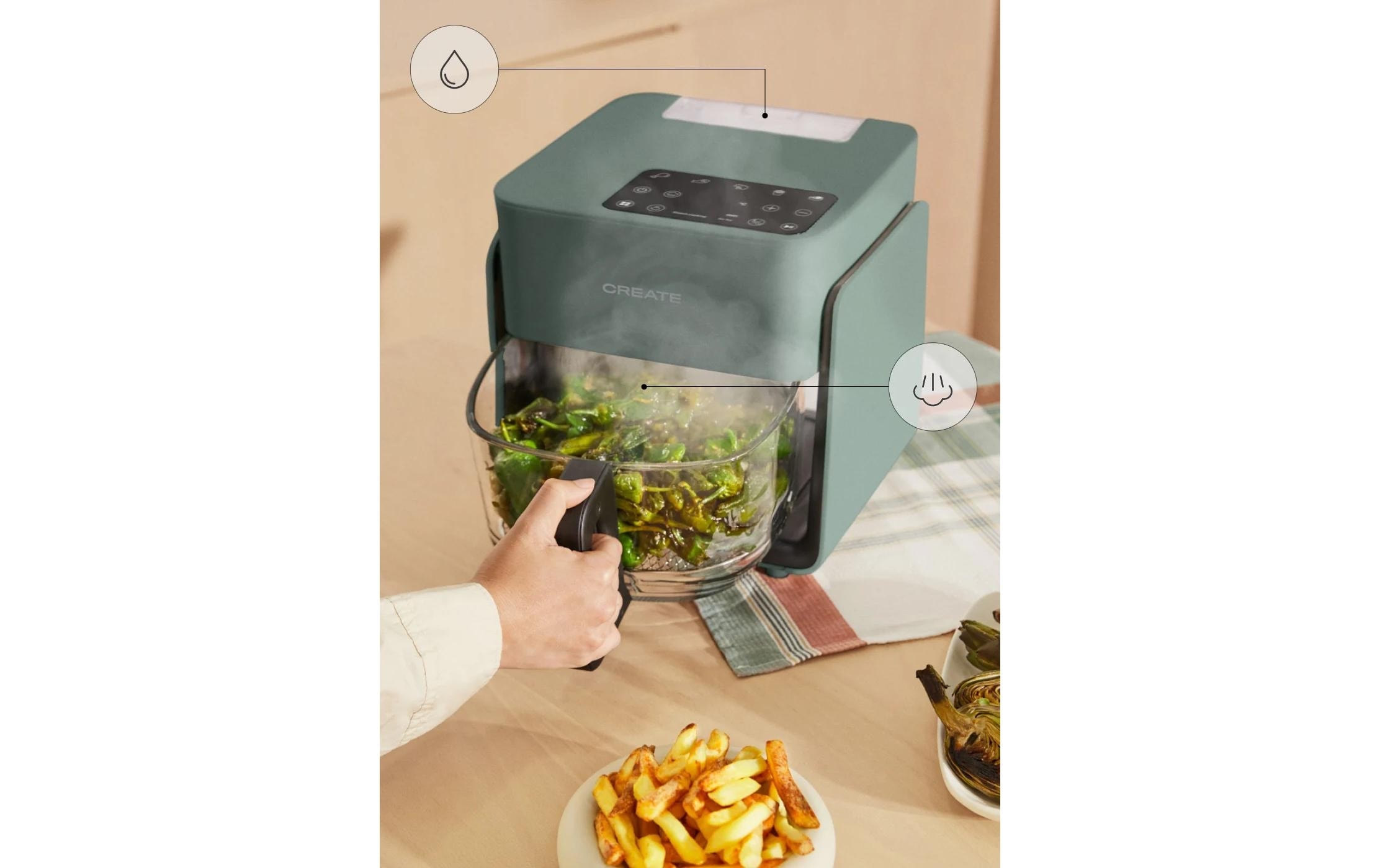   Heissluftfritteuse »Create Air Fryer Mist 4,2 l« 1300 W