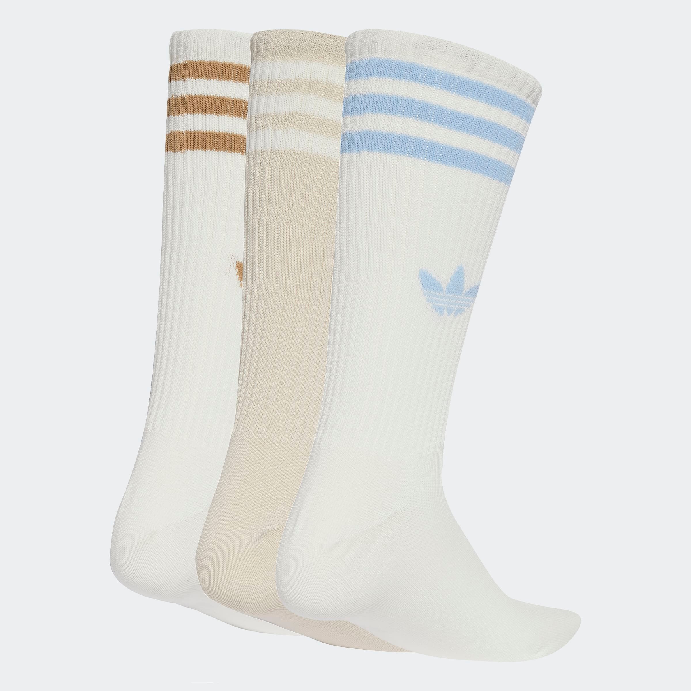 adidas Originals Chaussettes de sport »3-STREIFEN HIGH CREW, 3 PAAR« 3 Couple tlg. coupe mi-mollet, lot de 3, pour adultes