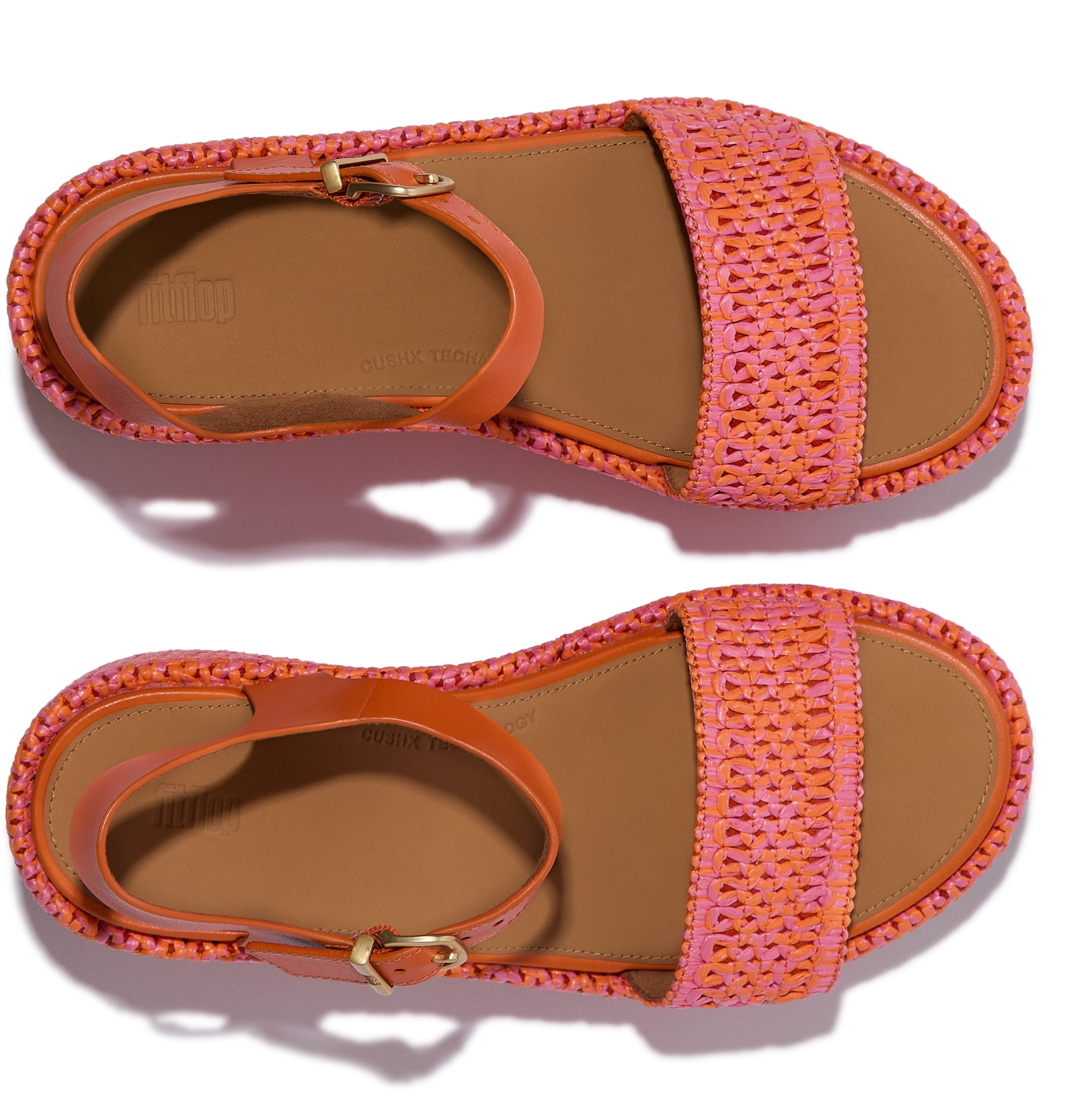 Fitflop Keilsandalette »PLATFFORMS WOVEN WEDGE«  , Plateau Sandale, Sommerschuh in raffinierter Optik