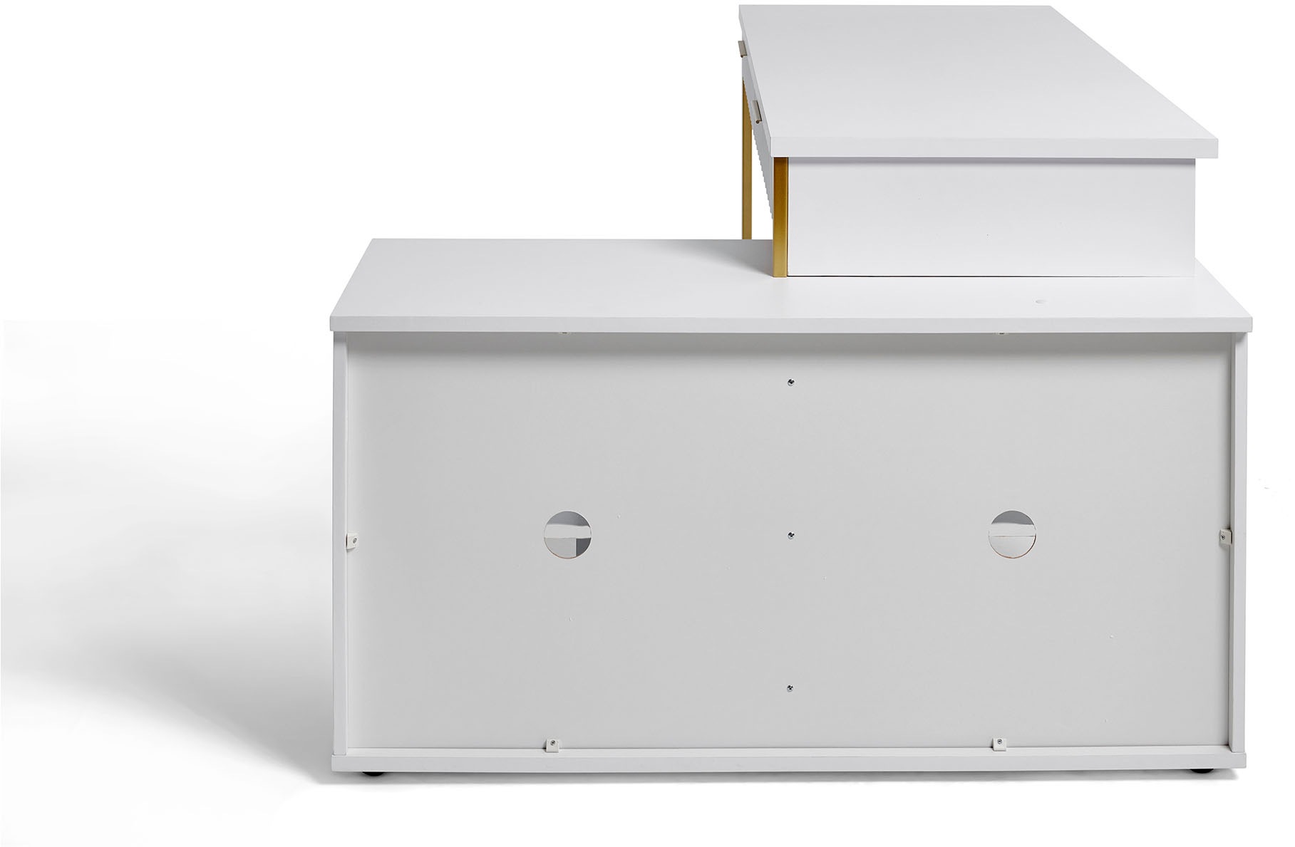 Jahnke Bureau d'angle »CARVE C 145 E« 1 cuis tlg. montage réversible, avec porte coulissante, dimensions 144 x 115 cm