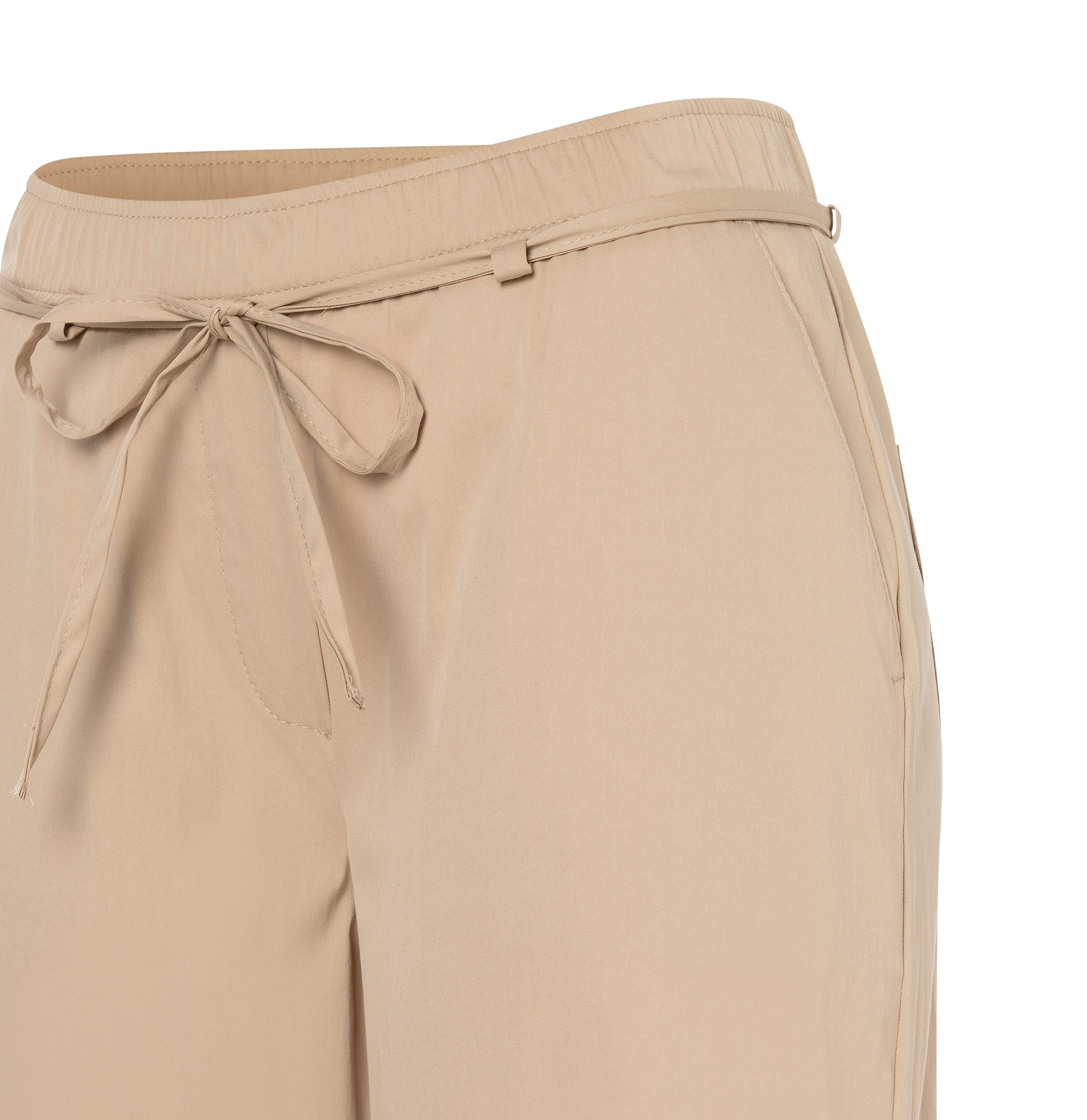 MAC Pantalon 7/8 »CHIARA BELT cropped«  Wide Fit, mit geradem, weitem Bein
