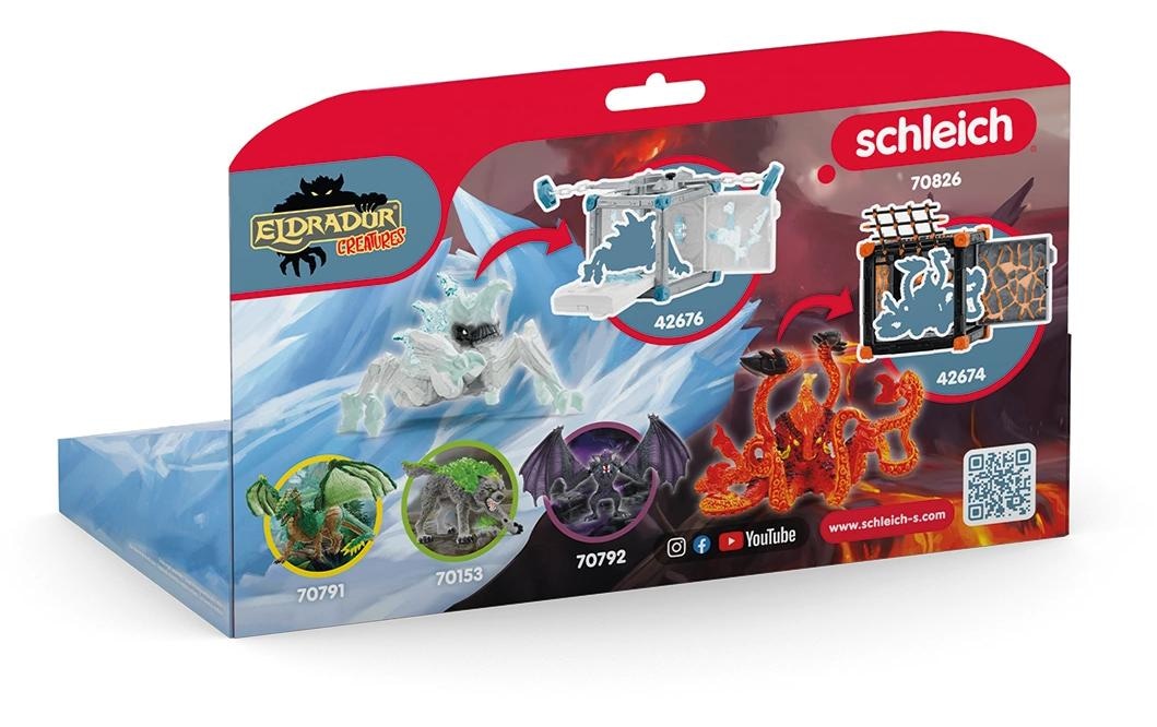 Schleich® Personnage de jeu »Eiskäfer vs. Feuerkrake«