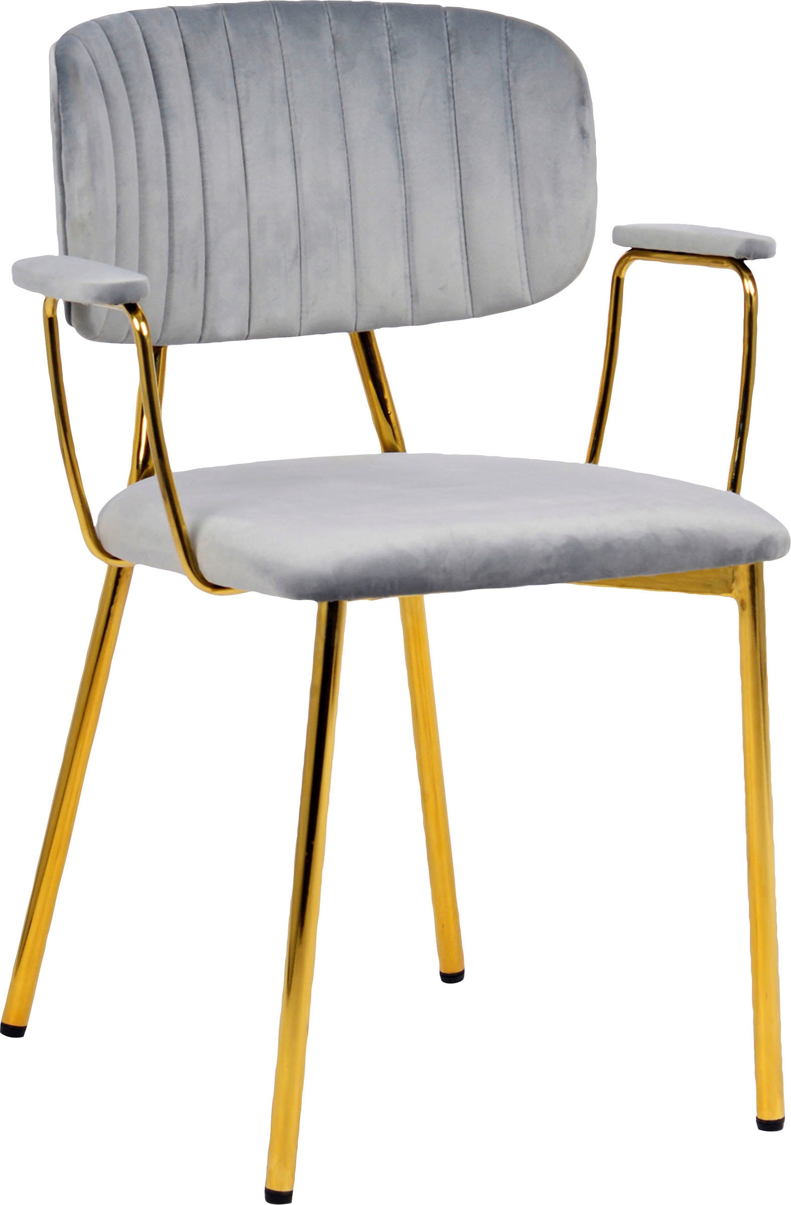 Kayoom Chaise à 4 pieds »Stuhl Kian 225 2er-Set, Gestell aus Edelstahl, Rückenpolster« (Set) 2 cuissamtweicher Bezug Rückenpolster ist ein Hingucker