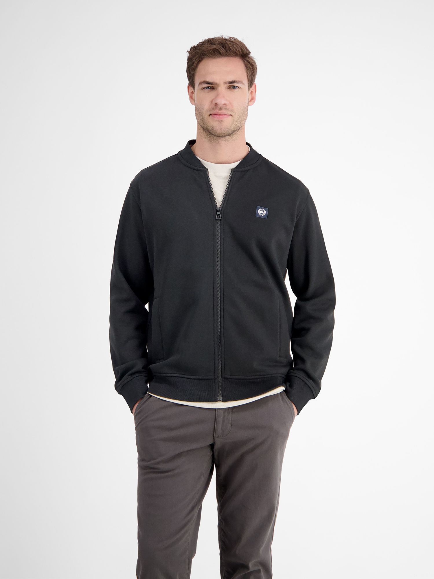 LERROS Sweatjacke »College-Sweatjacke für Herren«