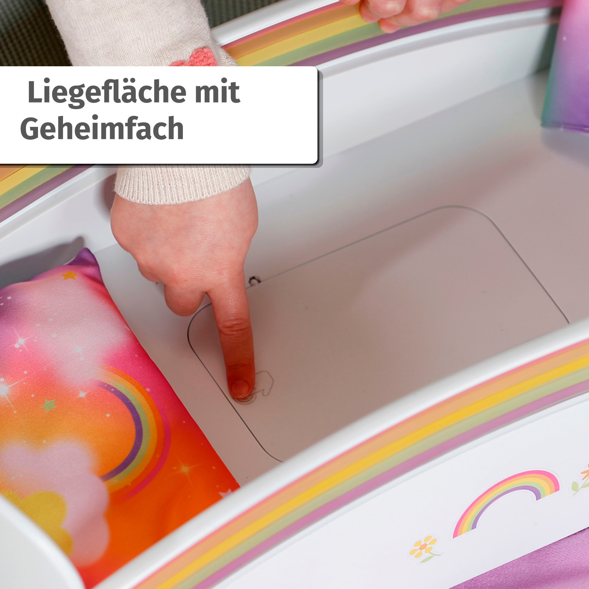 Baby Born Lit de poupée »Regenbogen« mit Licht- und Soundeffekt