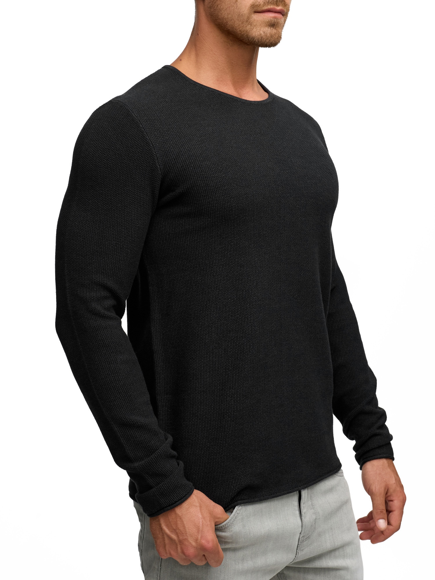 Indicode Pull à col rond »Kristian«