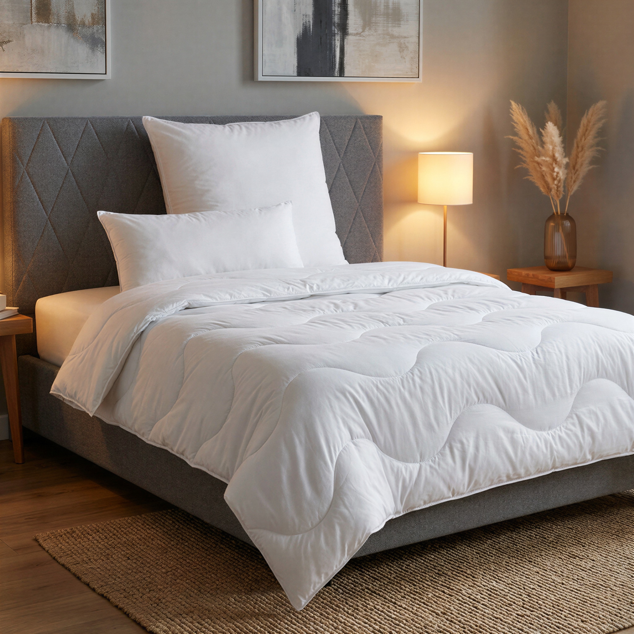 John Cotton Oreiller en microfibre »Emilia, Kopfkissen 40x80 cm, 80x80 cm« Füllung: polyester Bezug: Microfibre 1 cuis tlg. Coussin, adapté aux allergiques (pour allergiques à la poussière domestique)