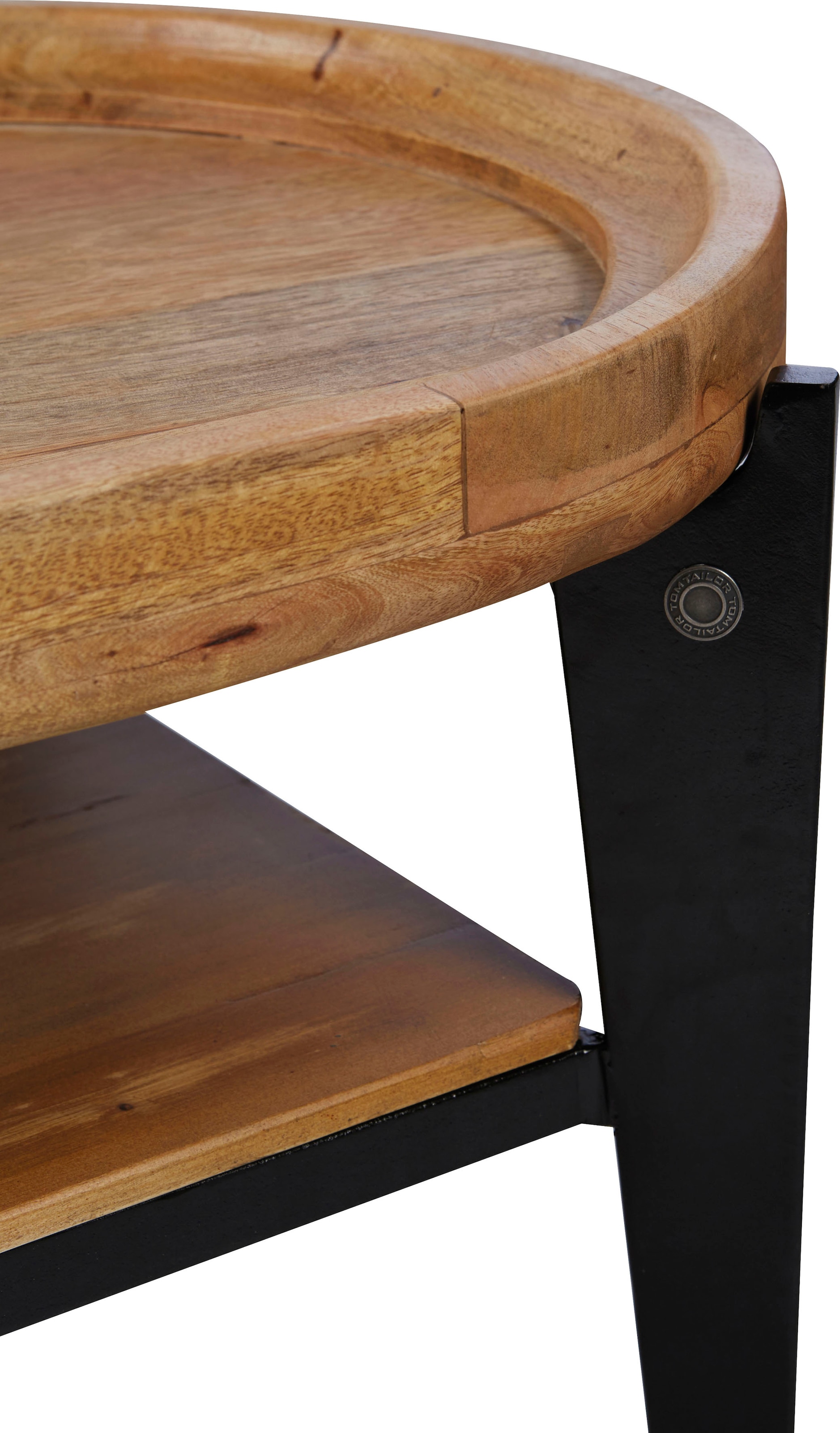 SIT Couchtisch »Telč aus Mangoholz mit Tablett & Metallgestell« Abnehmbare Tischplatte als praktisches Serviertablett nutzbar
