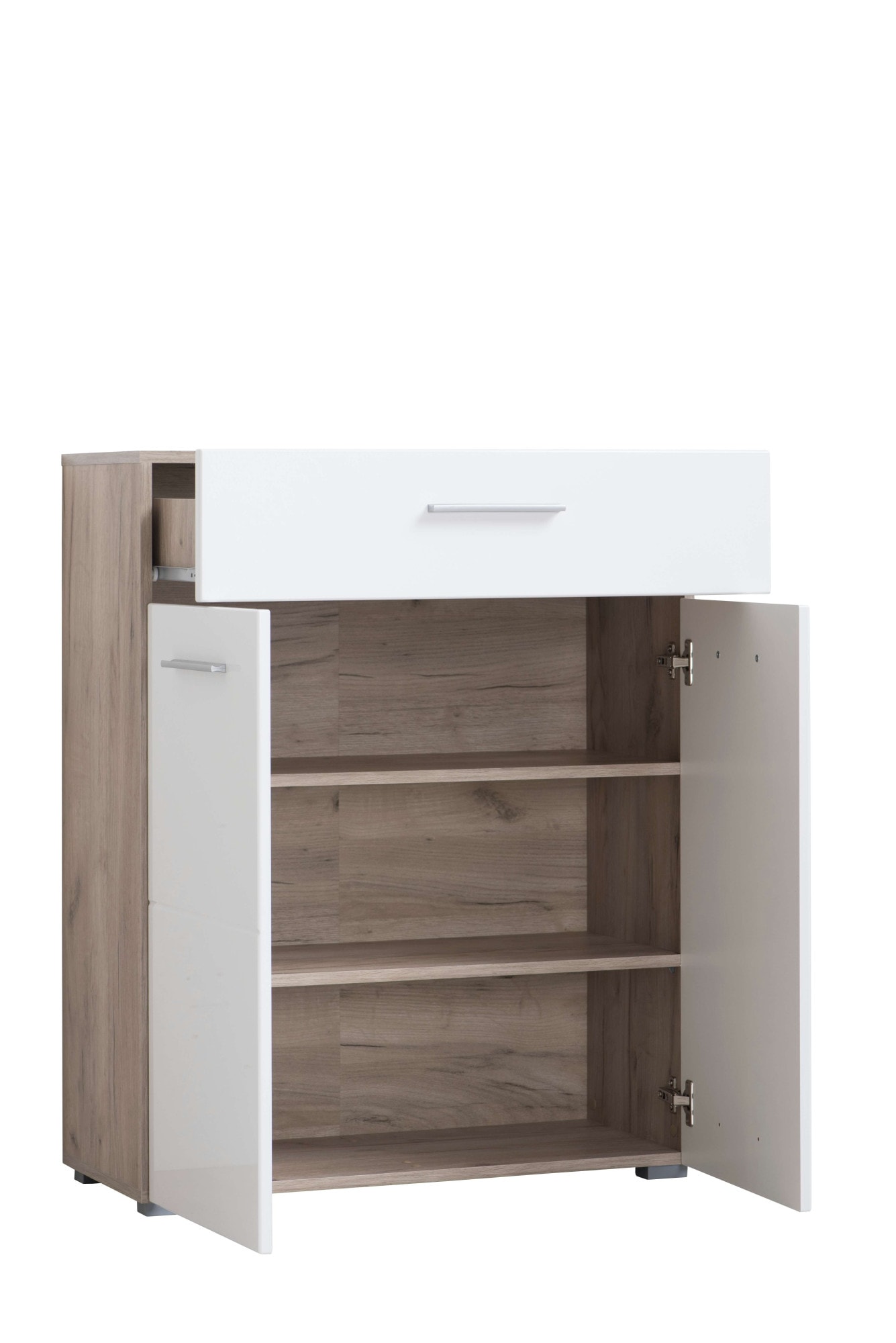 Home affaire Armoire à chaussures »Beny, Schuhkommode, Schuhregal, mit einer Schublade, Höhe 98 cm« Hochglanzfronten, 2 Türen, Breite 79 cm