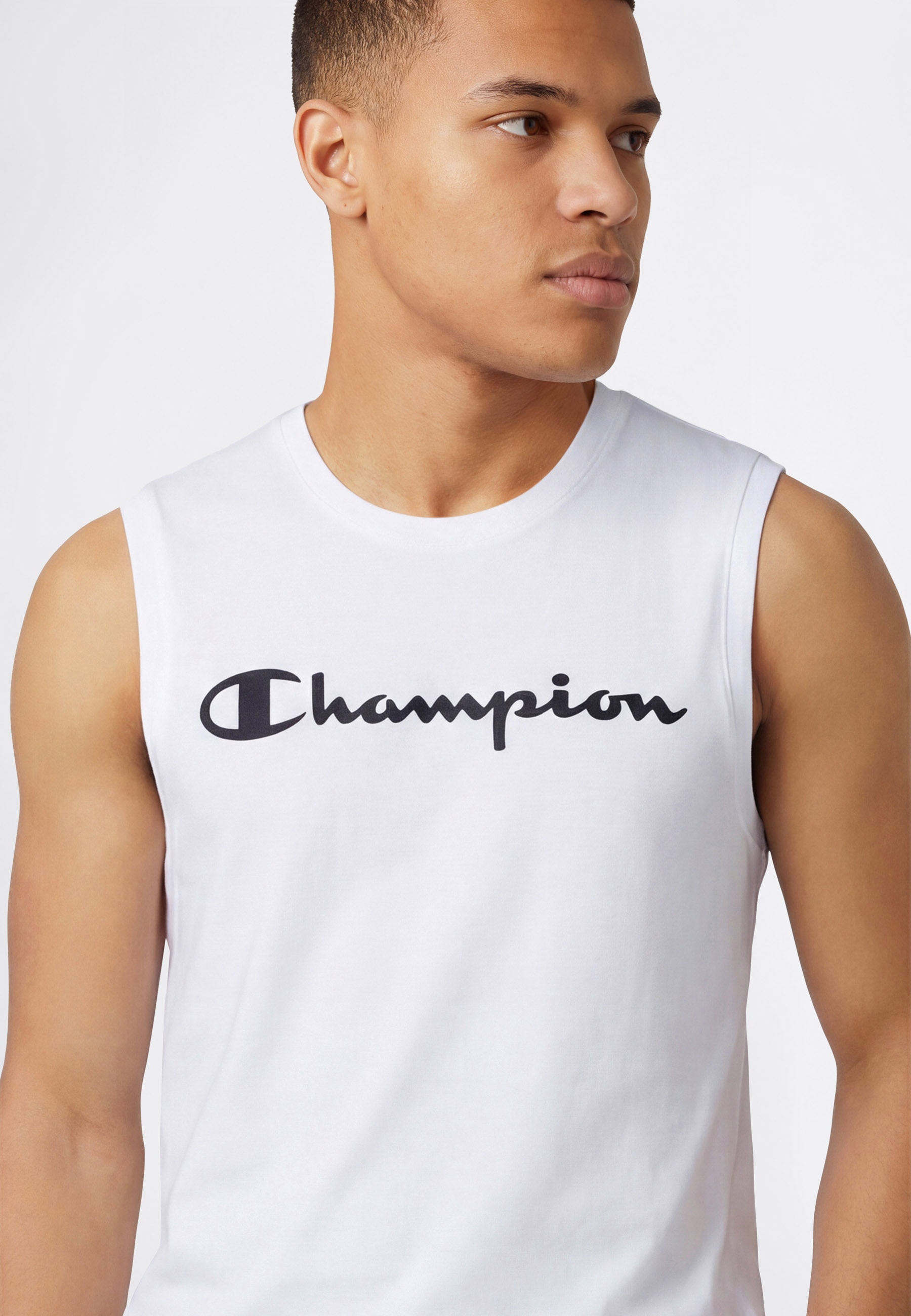 Champion Débardeur »BASICS Sleeveless T-Shirt Large Logo« Avec encolure ronde, en coton, coupe sportive
