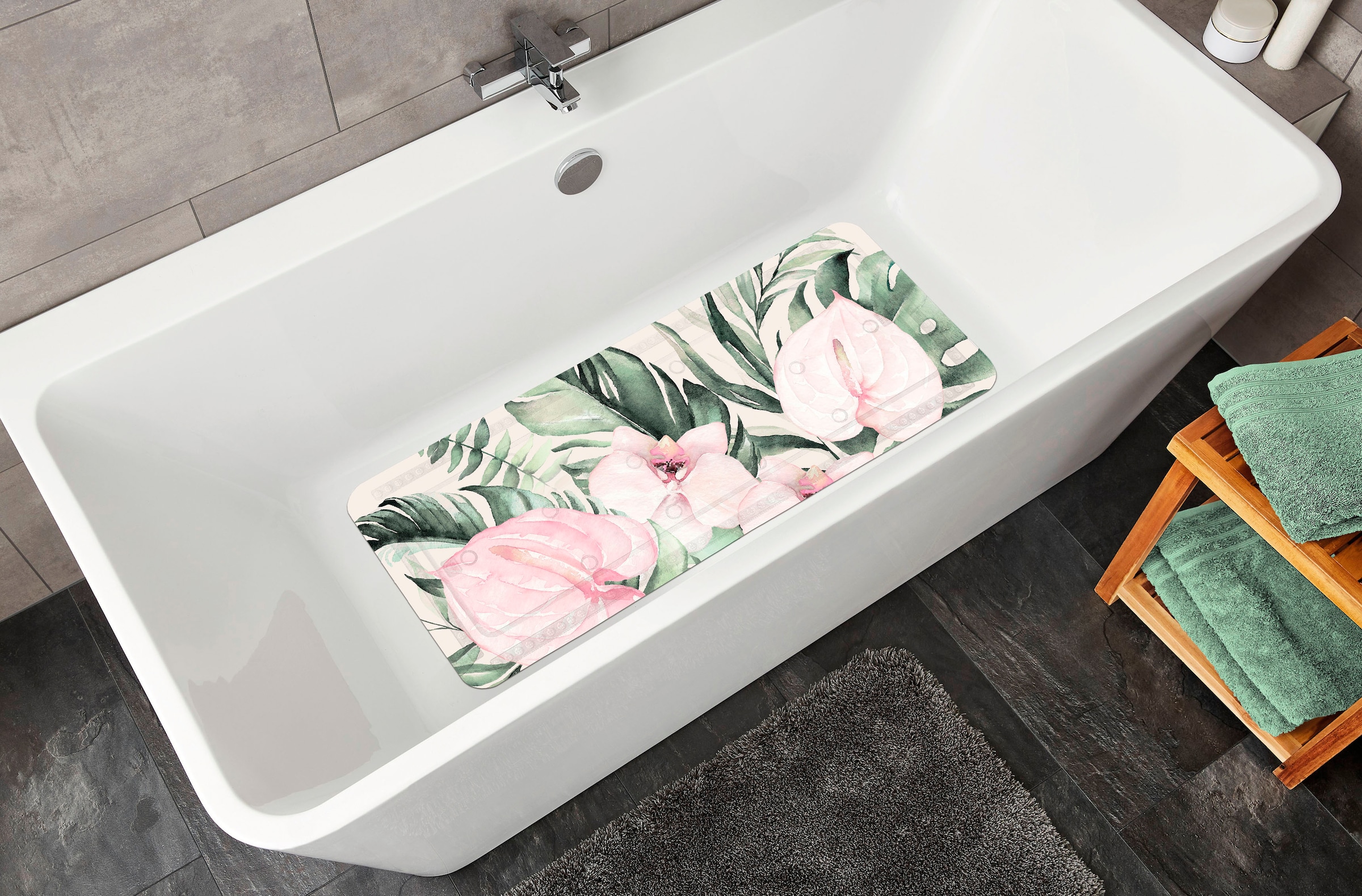 Kleine Wolke Tapis de baignoire »Garden«