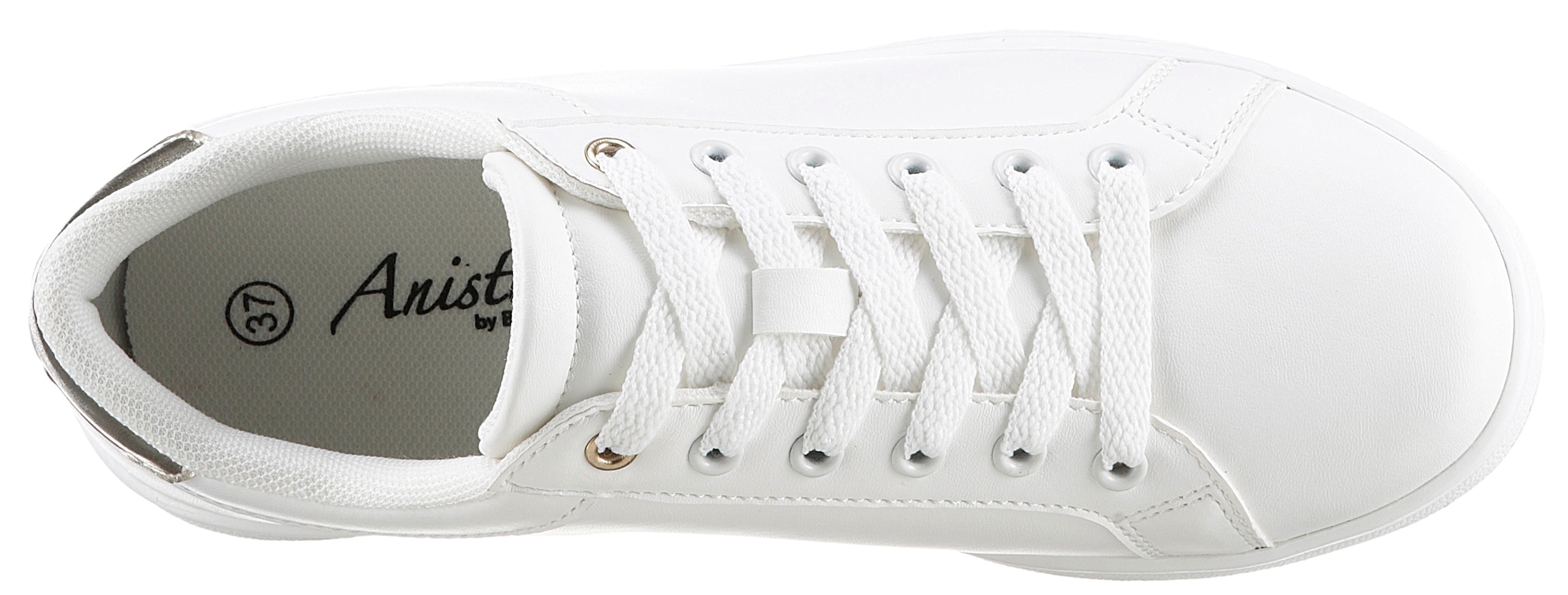 Aniston SHOES Sneakers  Schnürschuh, Freizeitschuh mit Metallic-Akzent - NEUE KOLLEKTION