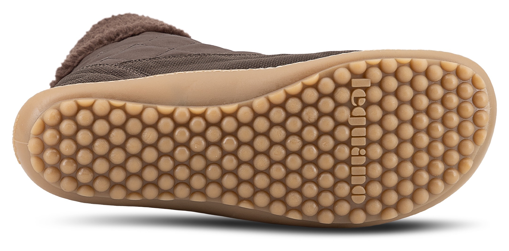 Leguano Chaussures pieds nus »NICEBARE«  chaussure à lacets, bottines d’hiver avec fausse fourrure au col