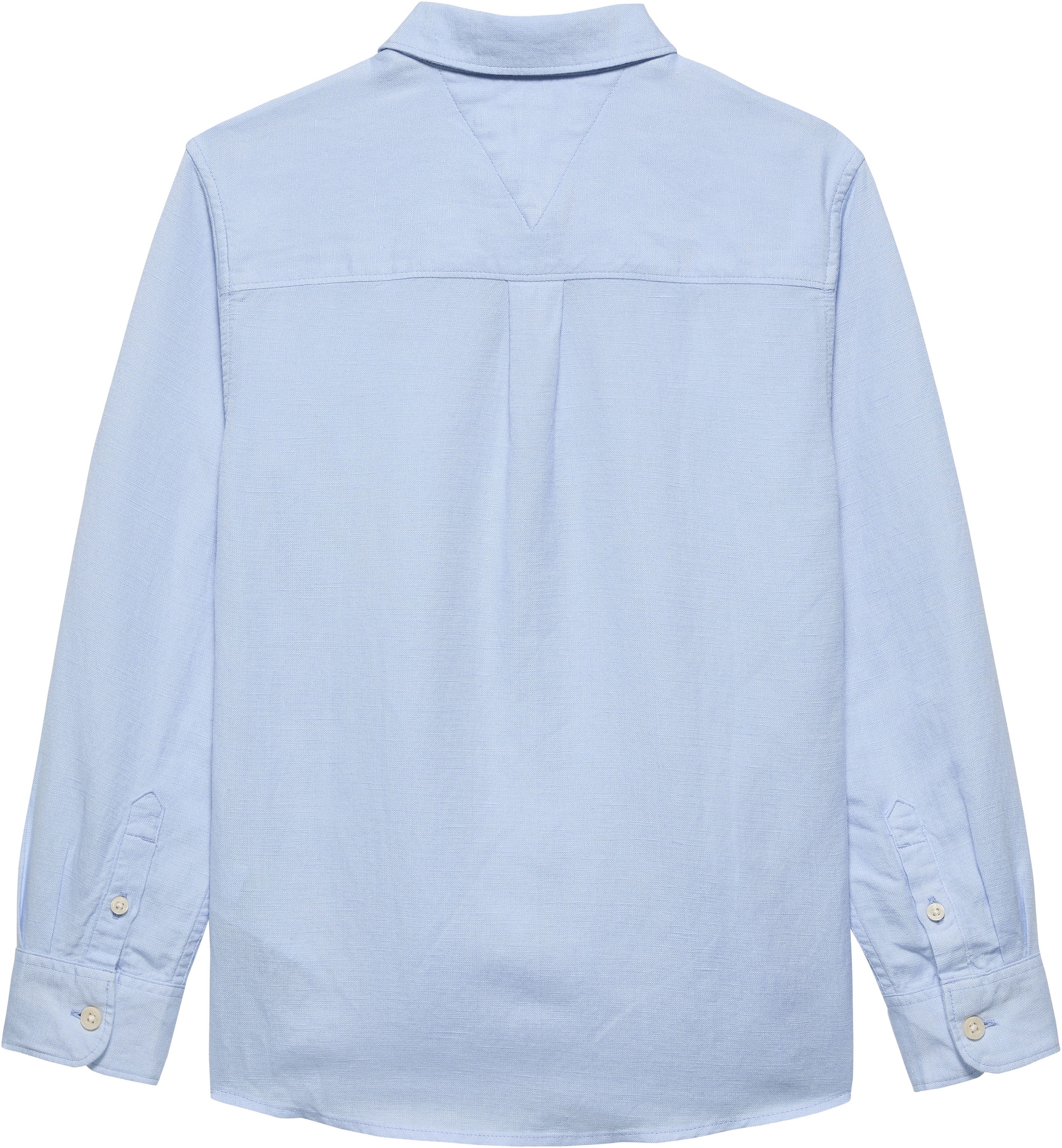 Tommy Hilfiger Langarmhemd »LINEN BLEND RELAXED SHIRT LS« mit Brusttasche, Logostickerei