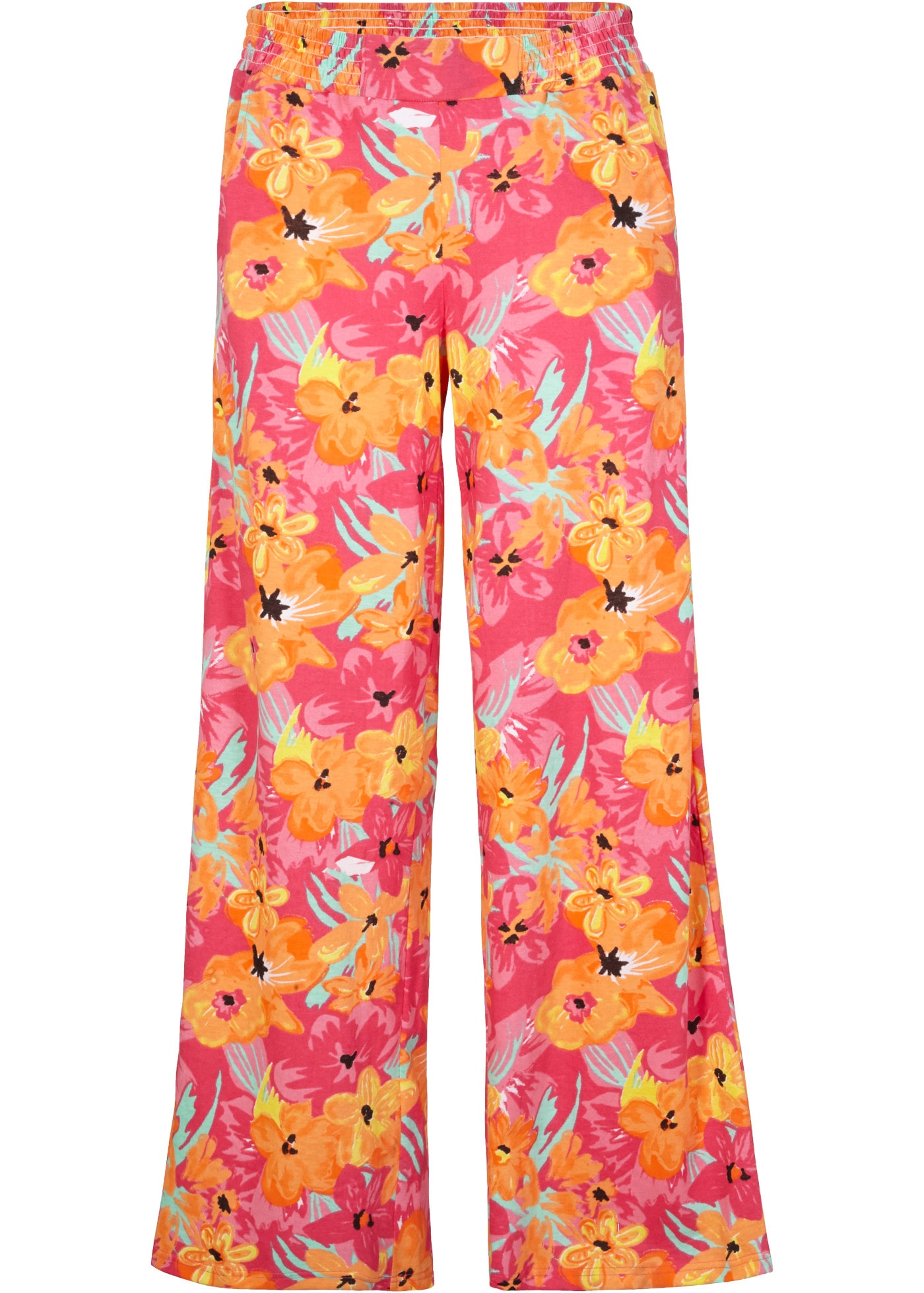 bonprix Pantalon palazzo  weite Passform, Loose Fit, mit Rundumgummibund