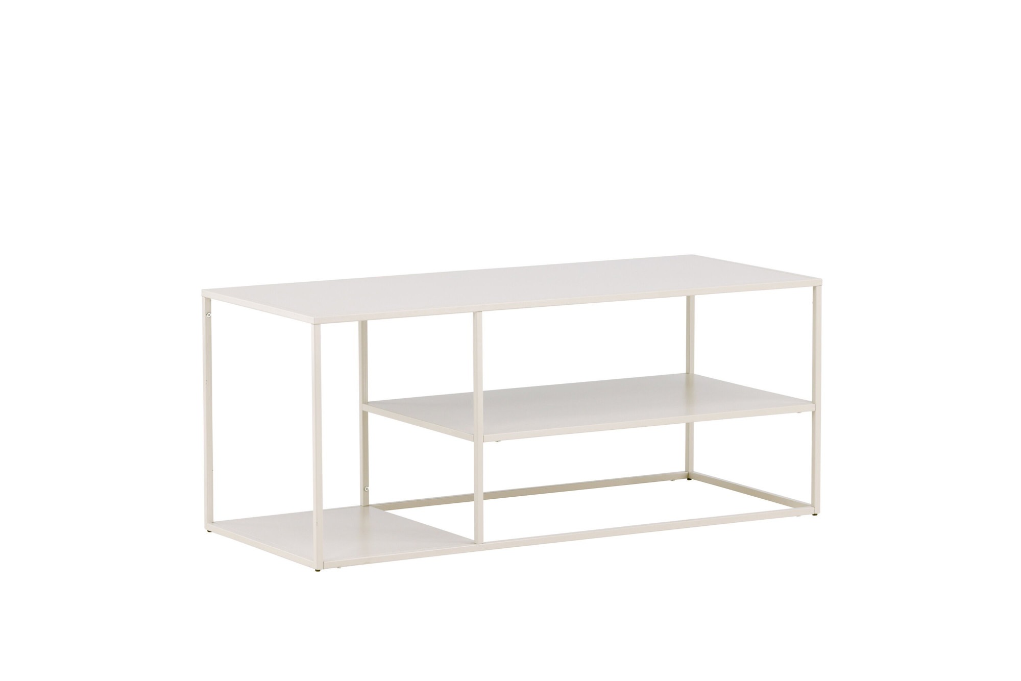 Venture Home Table basse »Staal, Beistelltisch mit Ablageboden, 50 × 50 cm« Table basse, acier laqué poudre, allongée, moderne
